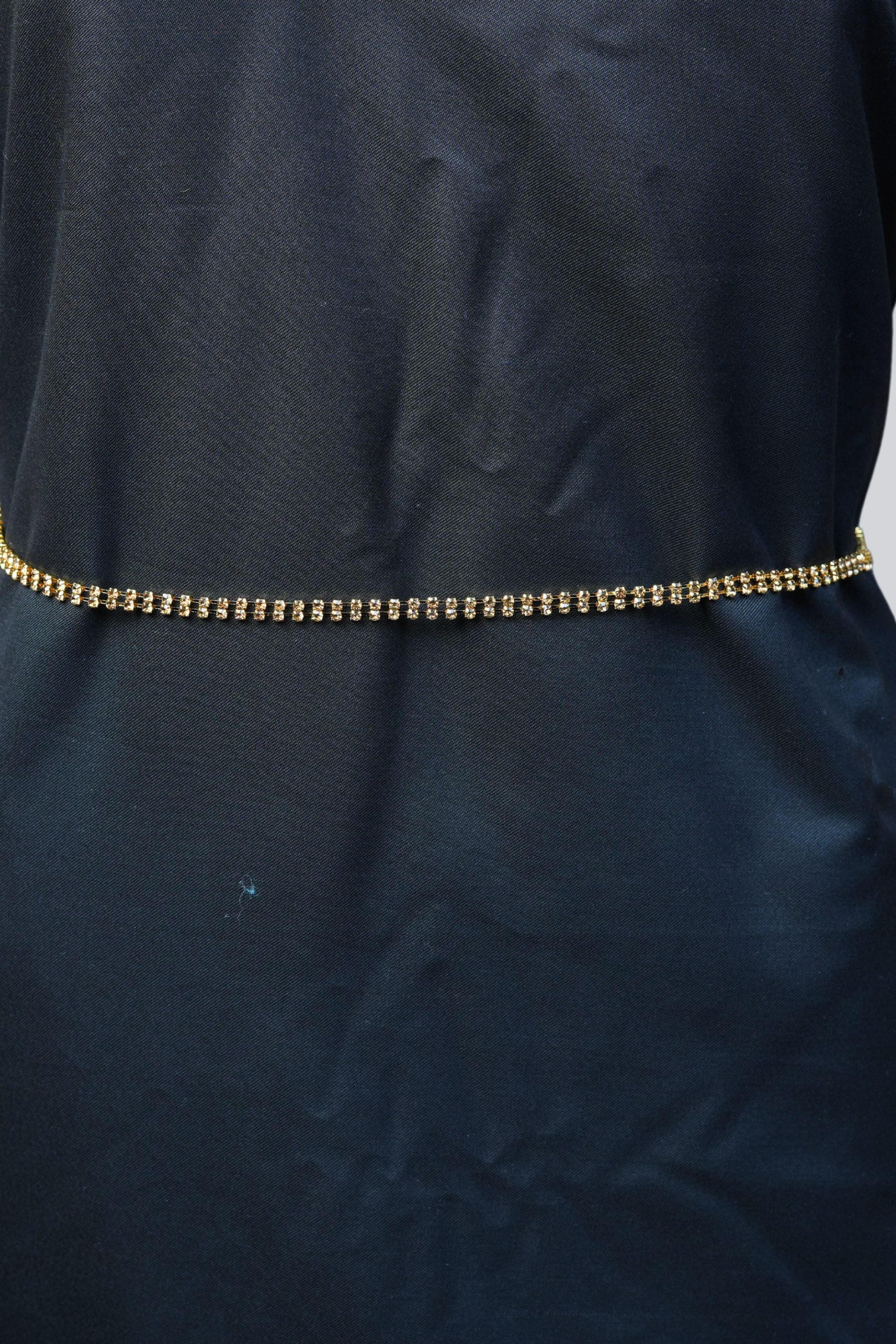 Dazzling Dual-Layer Stone Hip Chain: Elevate Any Outfit with Gemstones