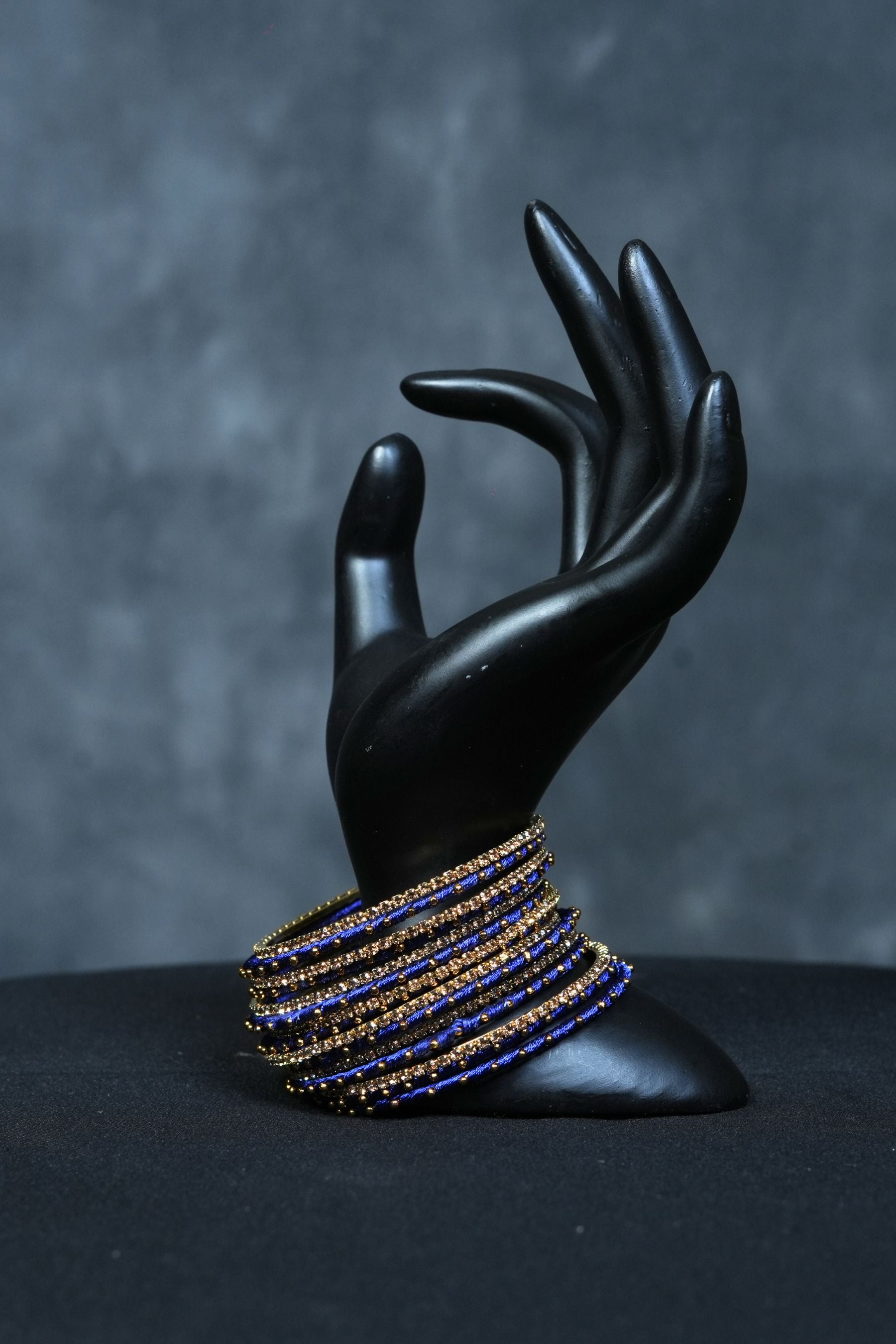 Fancy metal bangles and golden bead work Bangles By JCSFashion