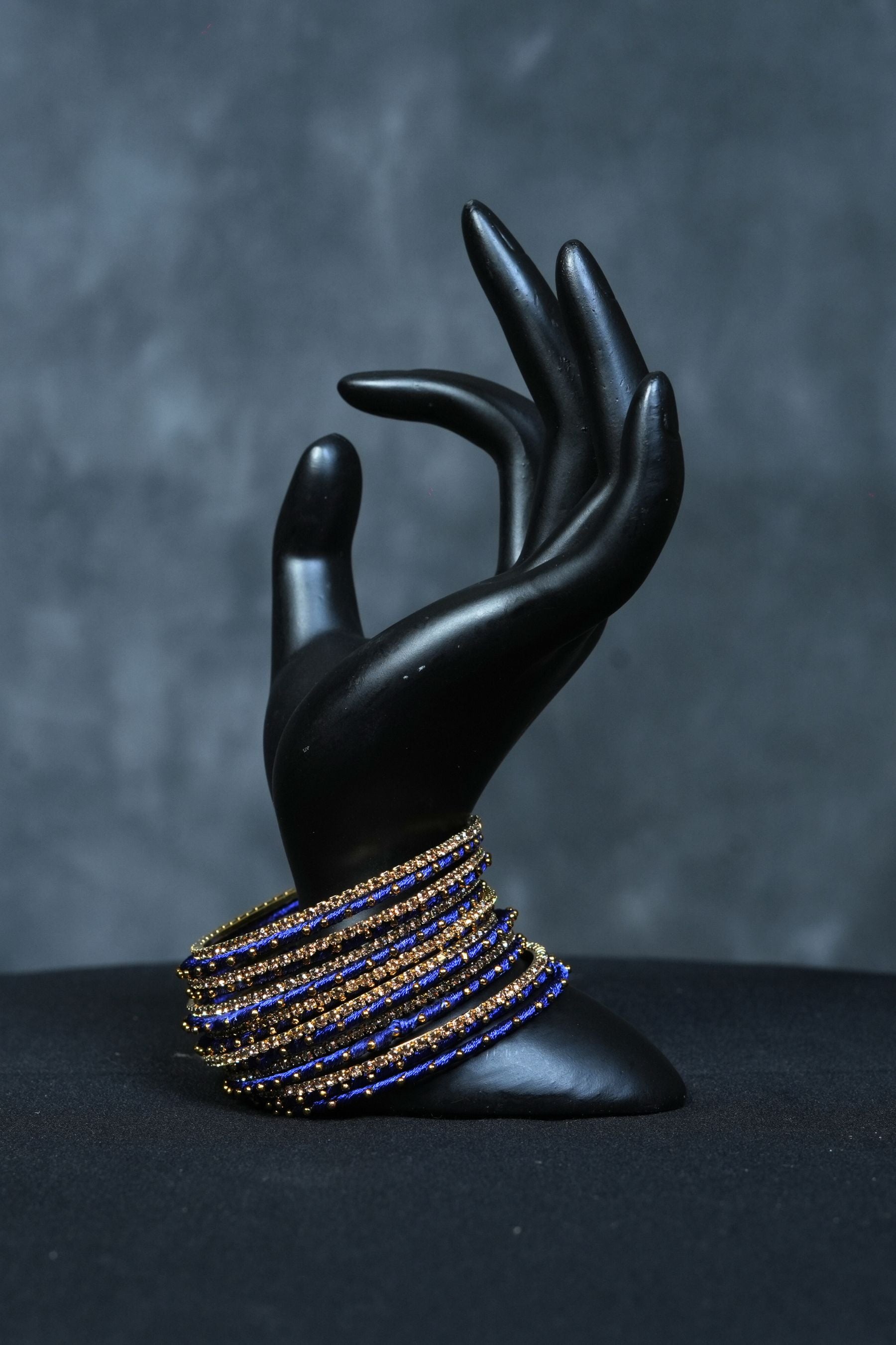 Fancy metal bangles and golden bead work Bangles By JCSFashion