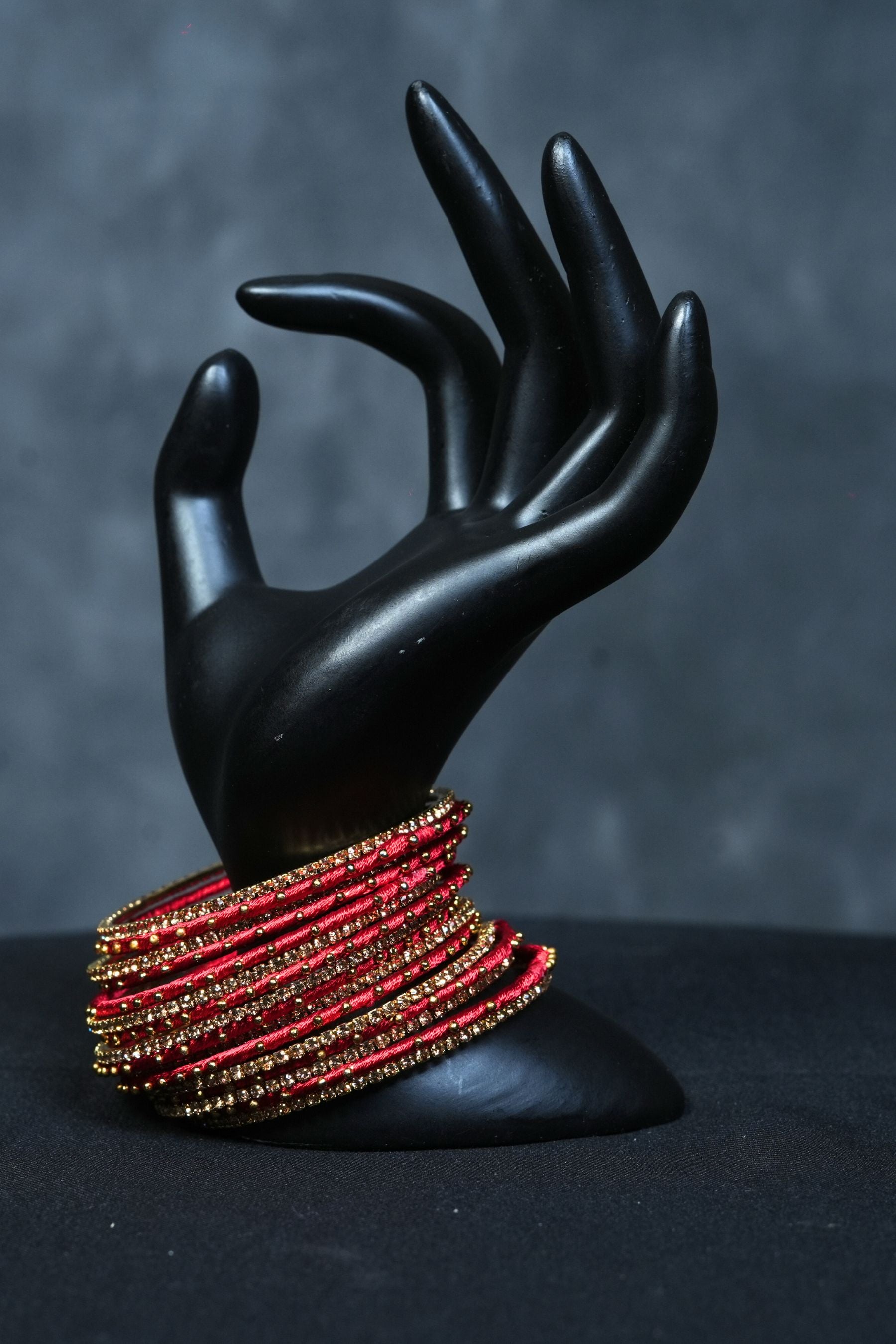 Luxury in 23 Fancy metal bangles with Golden Bead Elegance |JCSFashions