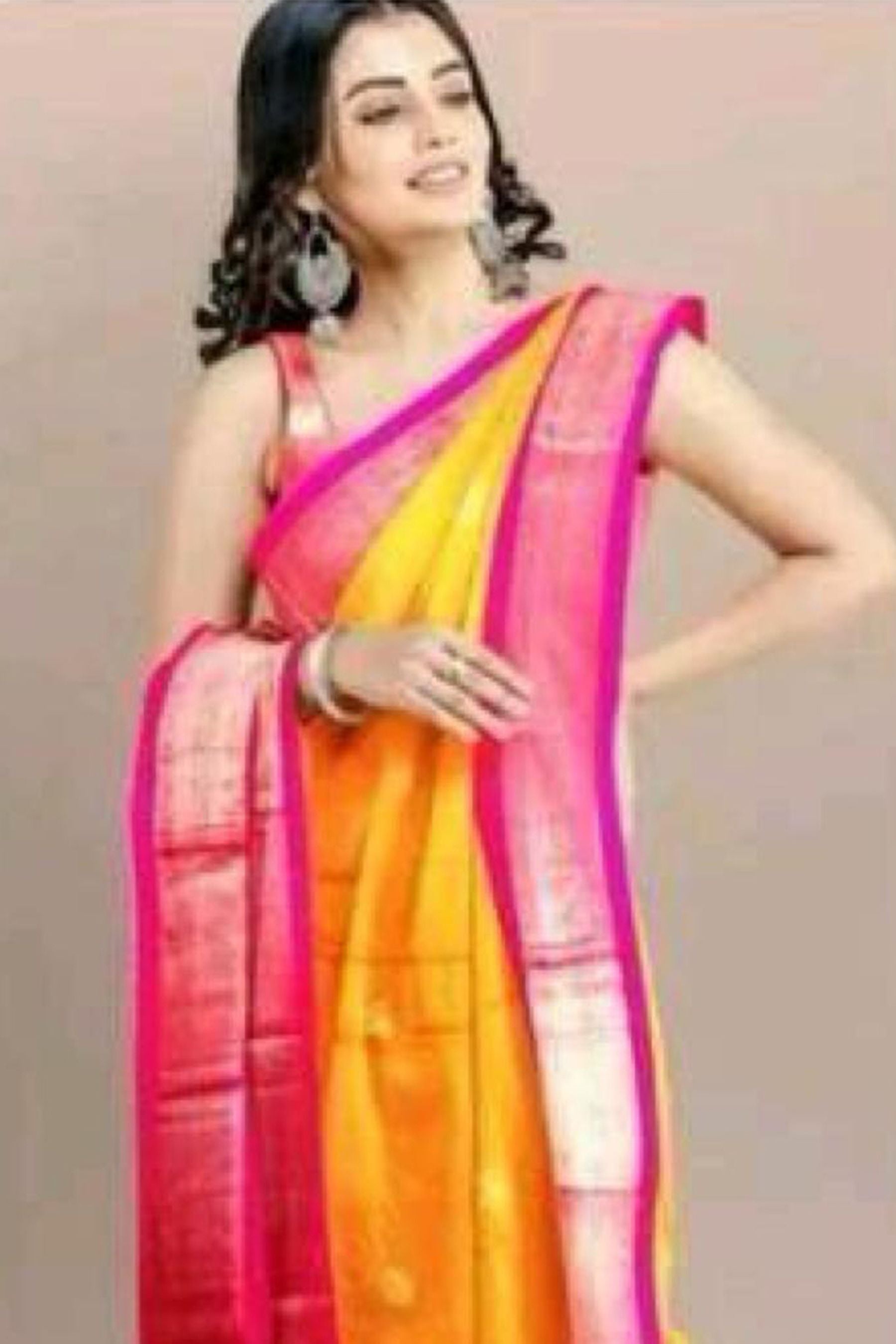 Vibrant Paithani Cotton Silk Saree with Chic Tassels and Latkans