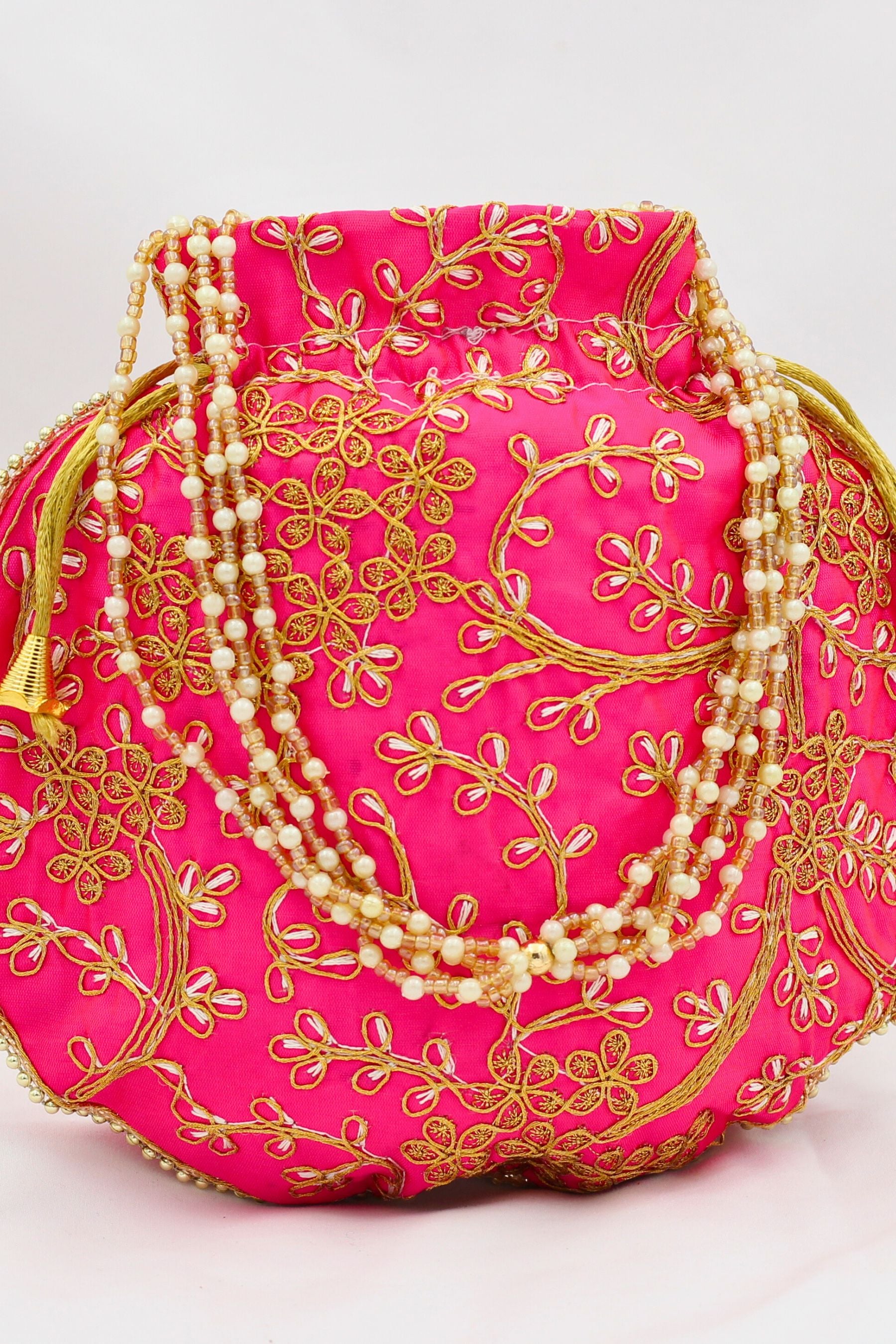 Premium Handcrafted Silk Potli Bag - Ultimate Blend of Tradition & Style Potli JCS Fashions