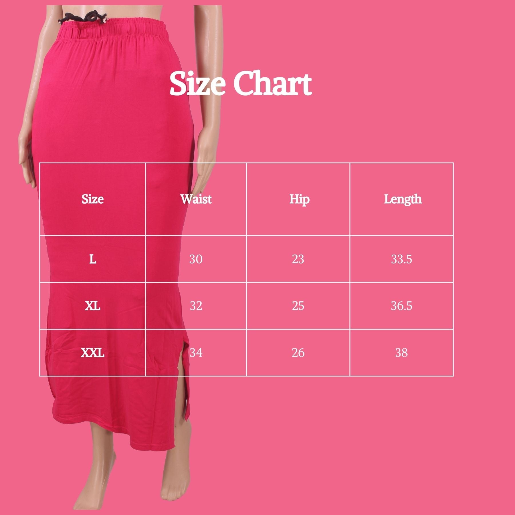 4-Way Lycra Inskirt Shapewear: Enhance Your Curves with Comfort