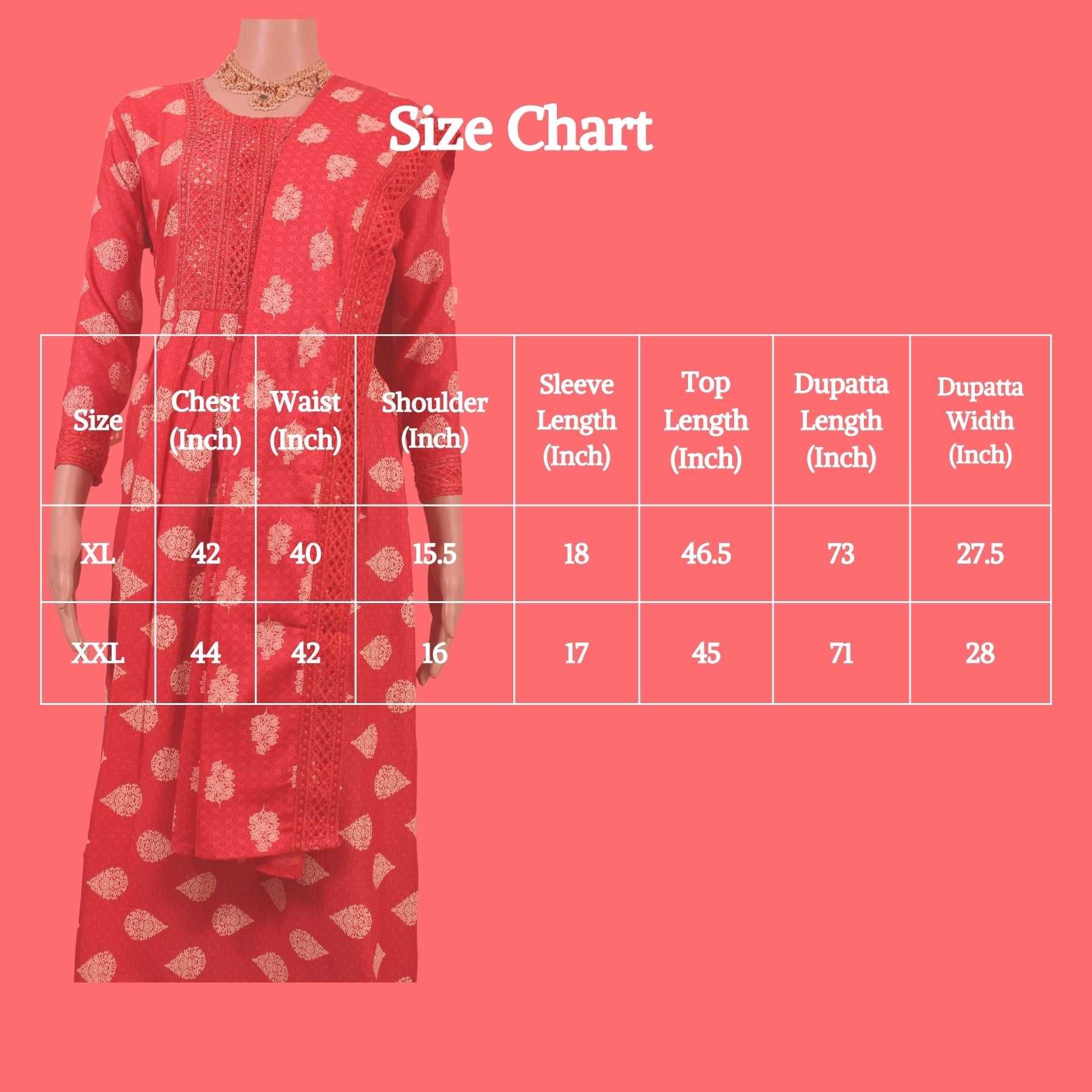 Cotton Anarkali Kurti with Dupatta: Embroidered and Stone-Embellished KURTI JCS Fashions