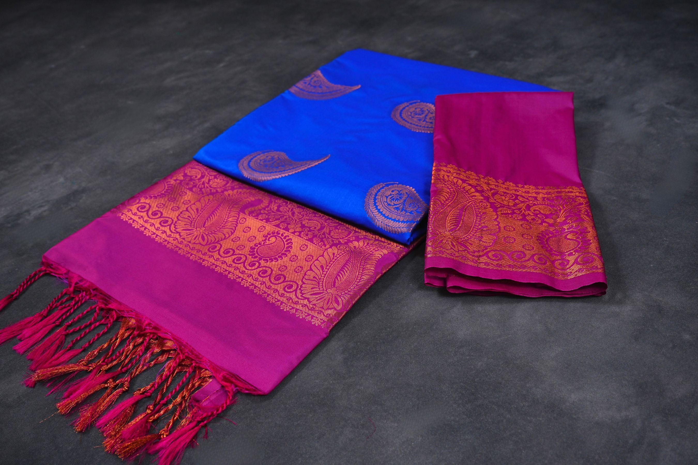 Elegant Kanchipuram Blended Silk Saree: Tradition meets Style Saree JCS Fashions