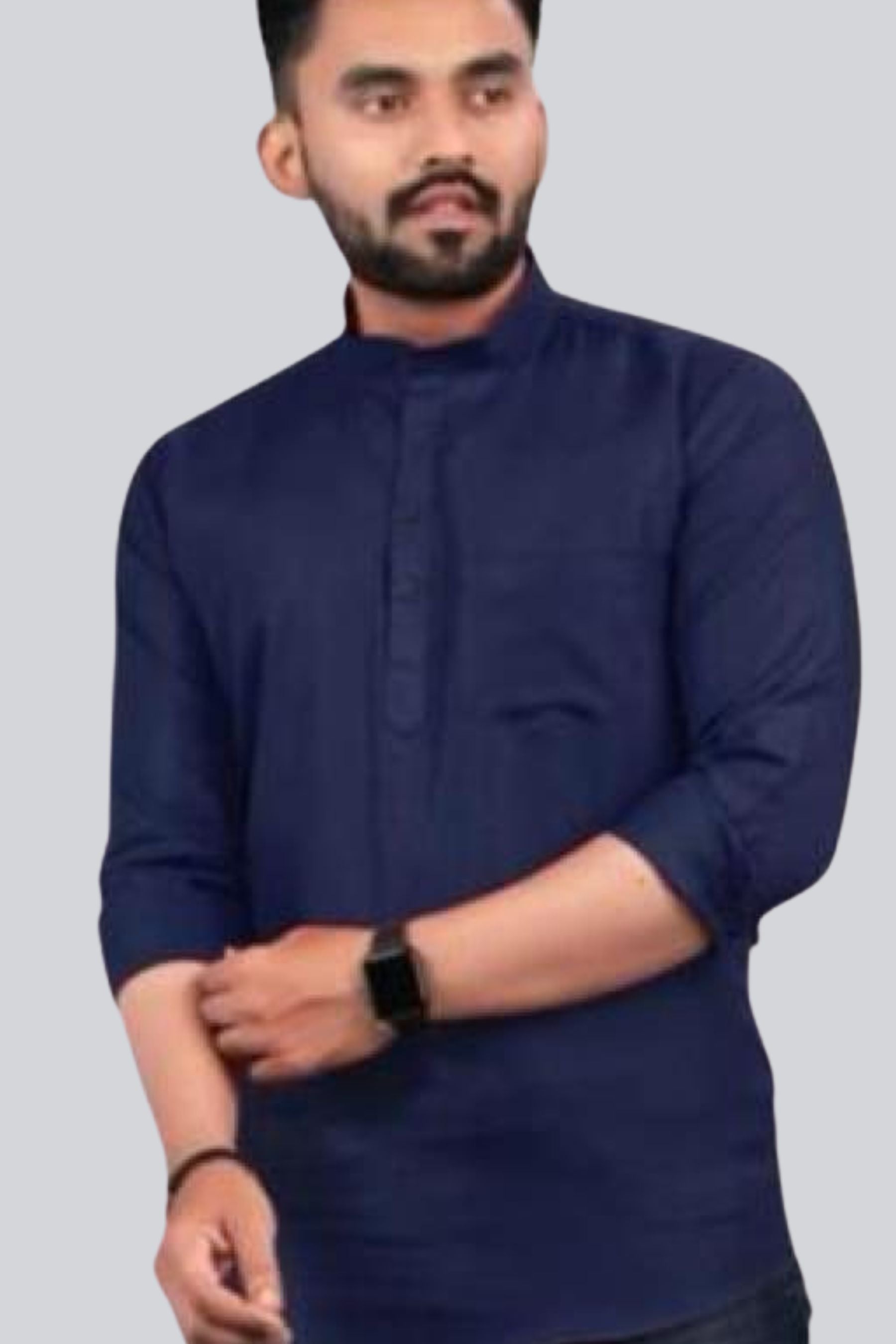 Trendy Men's Partywear Short Kurta - Timeless Elegance, Superior Cotton