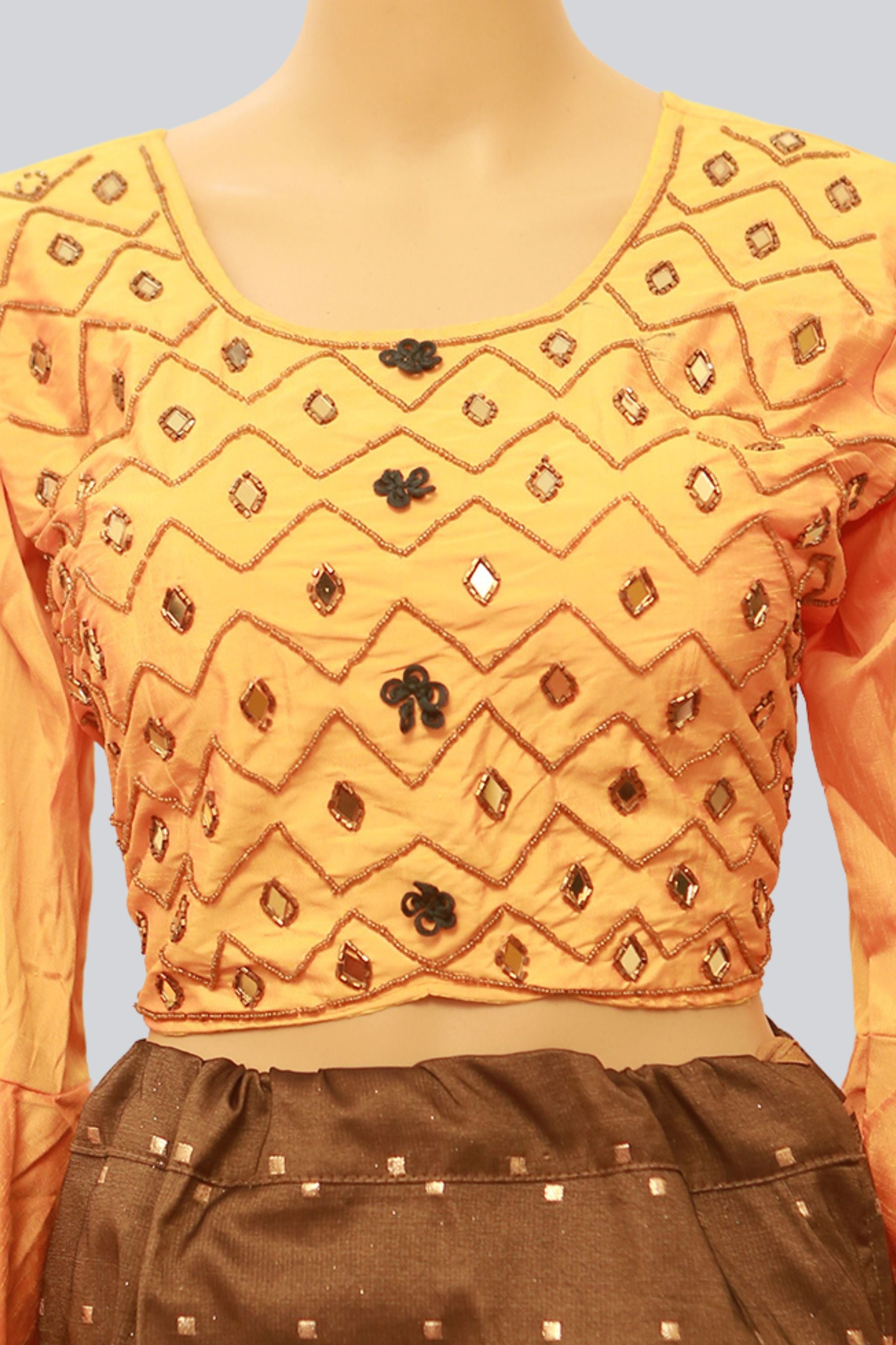 Sleek Silk Elegance: Crop Top Lehenga for Effortless Chic at JCSFashions LEHENGA JCS Fashions