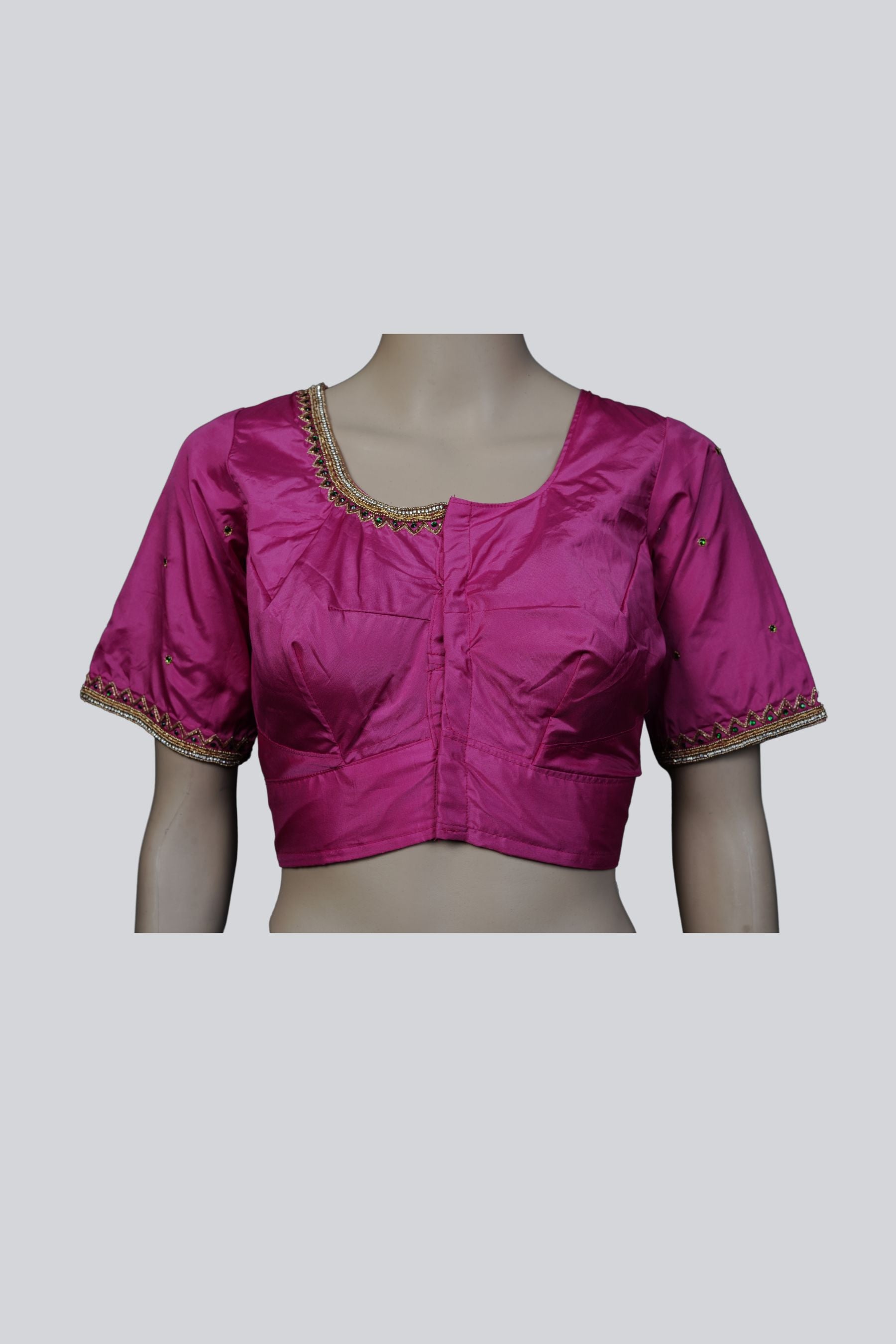 Aari Elegance: Timeless Craftsmanship for Stylish Statements |JCSFashions Blouse JCS Fashions Pink 38