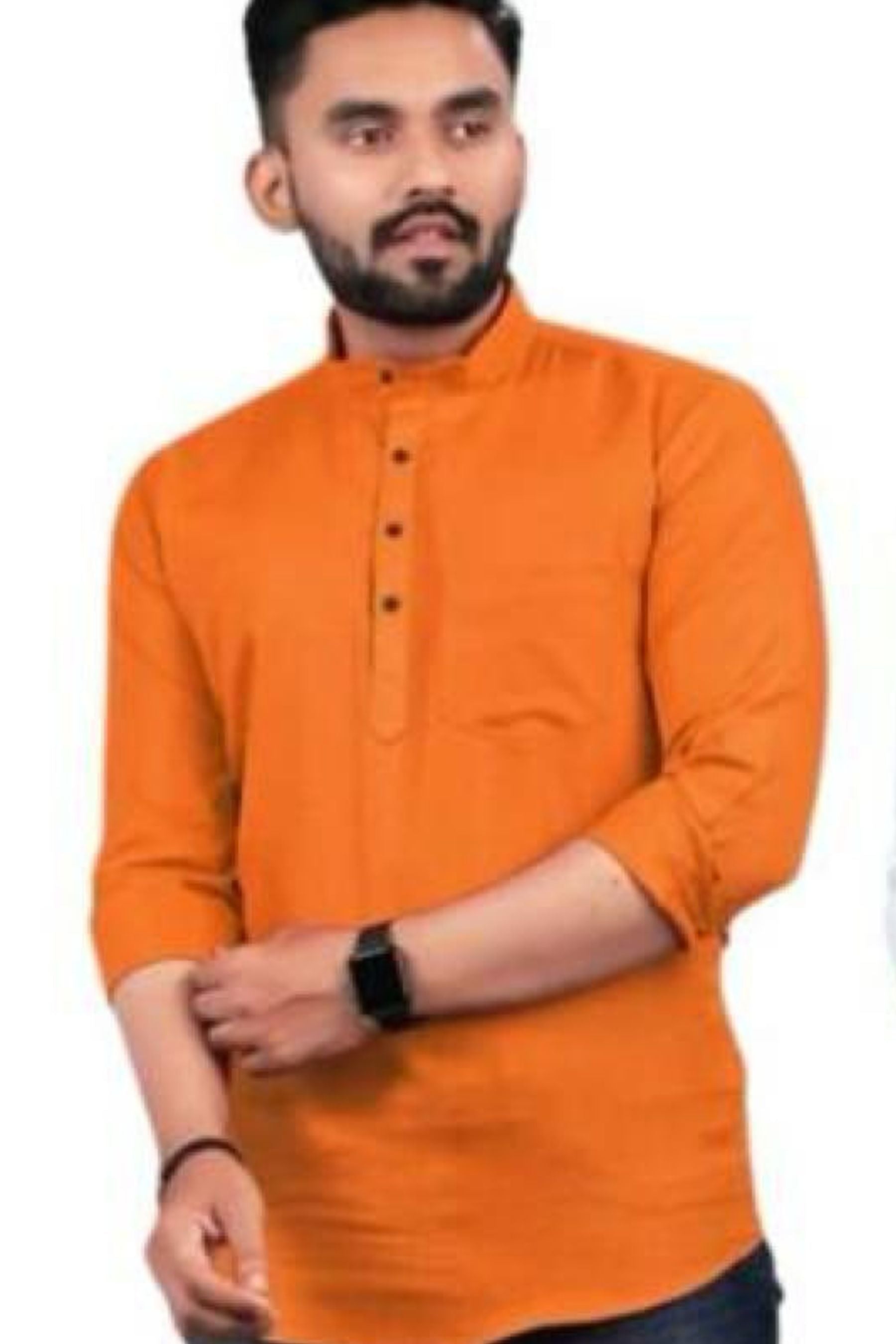 Men's Chic Short Kurta - Trendy Partywear and Perfect for Modern Wardrobe Men JCS Fashions