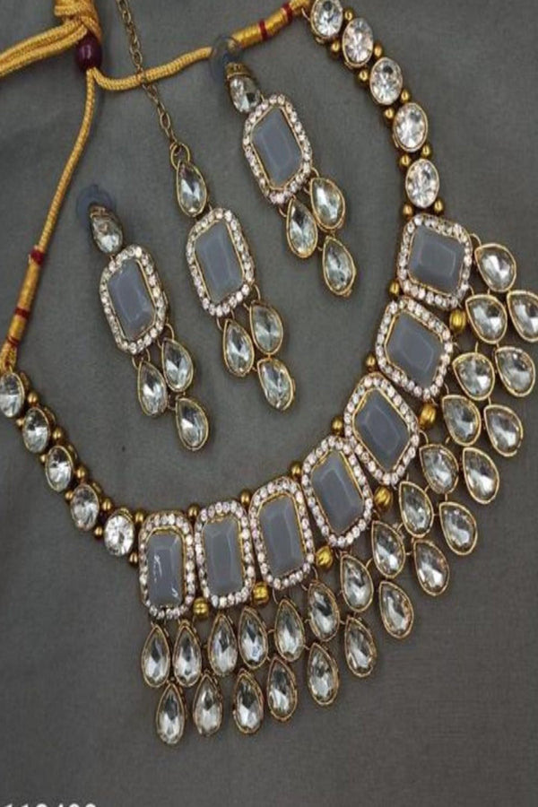 Gold-Plated Fancy Jewelry Set with Cubic Zirconia - JCS Fashions