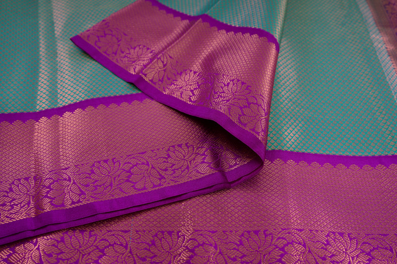 Regal Kanchipuram Pure Silk Saree with Gold Zari Weave - JCSFashions