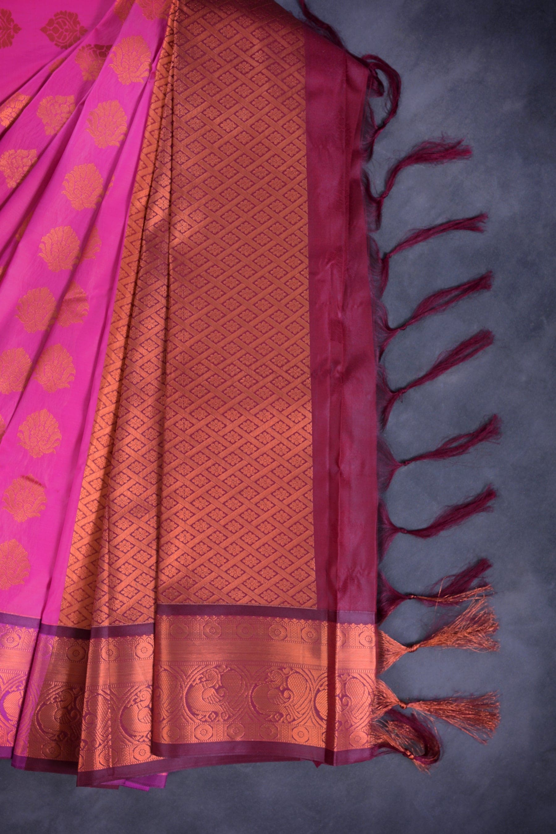 Regal Peacock Motif Saree – Elegant Traditional Luxury From JCSFashions