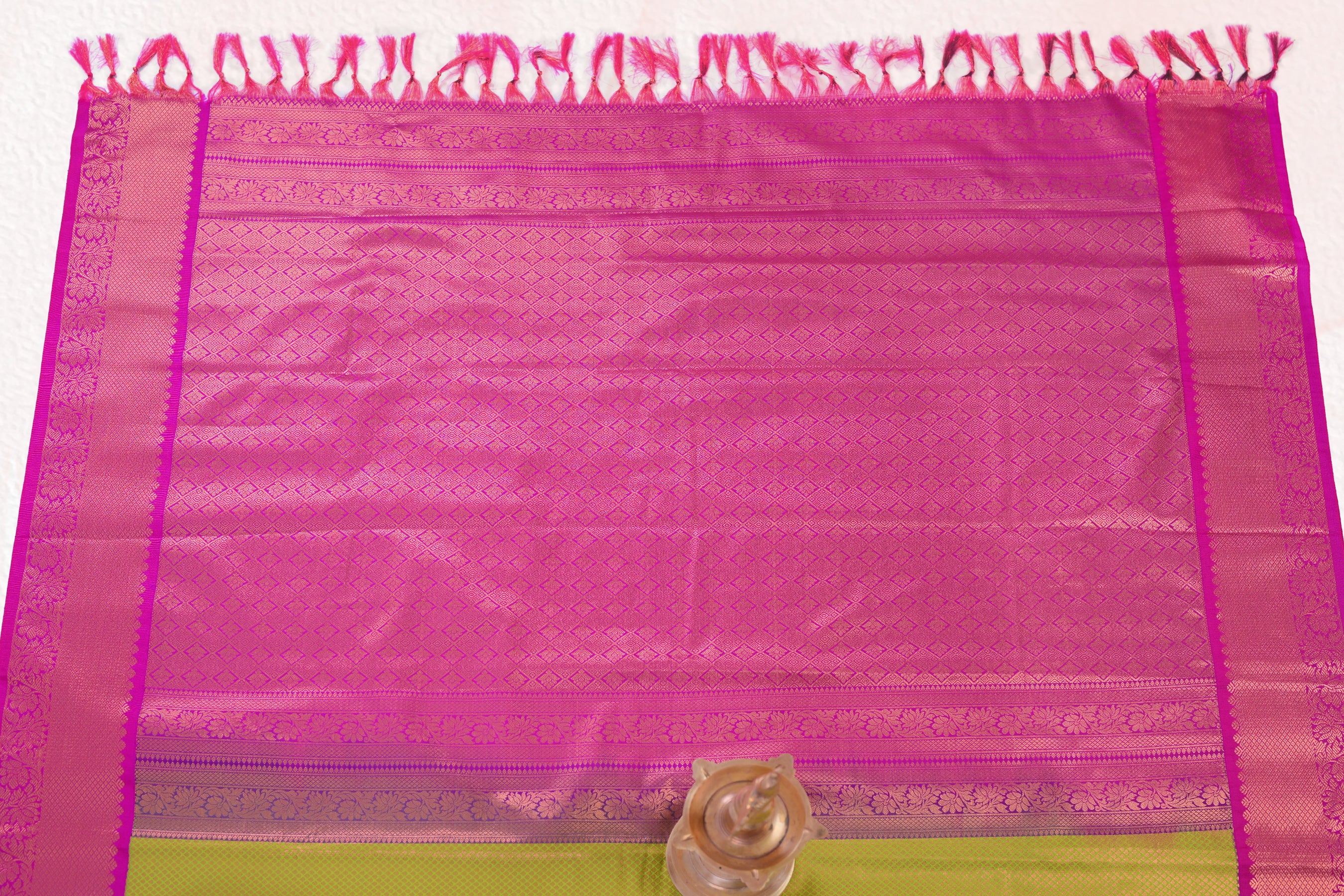 Luxurious Pure Kanchipuram Silk Saree with Golden Zari Detailing Saree JCS Fashions