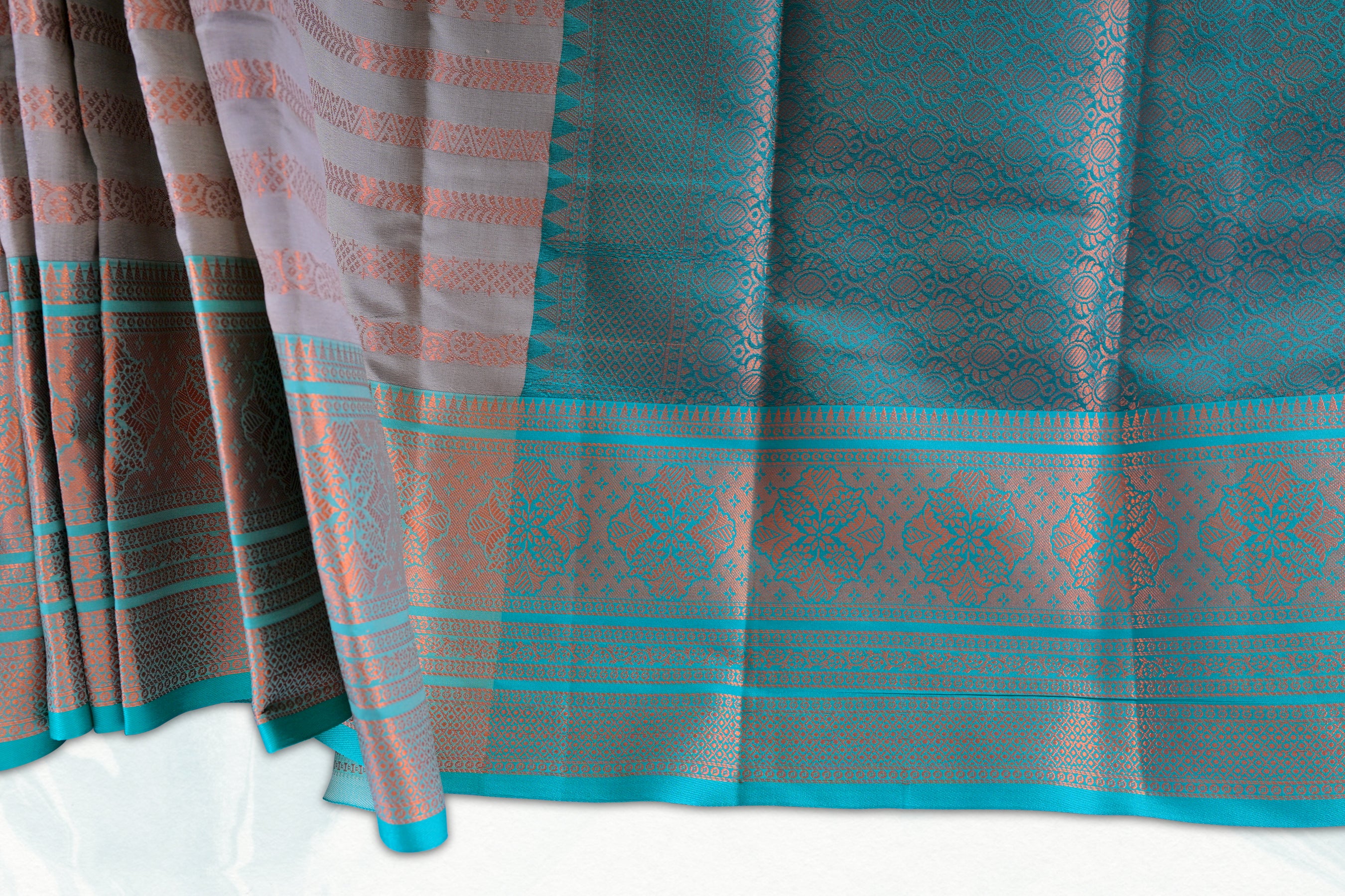 Luxurious Semi-Silk Saree with Grand Pallu and Unique Zari Lines Saree JCS Fashions