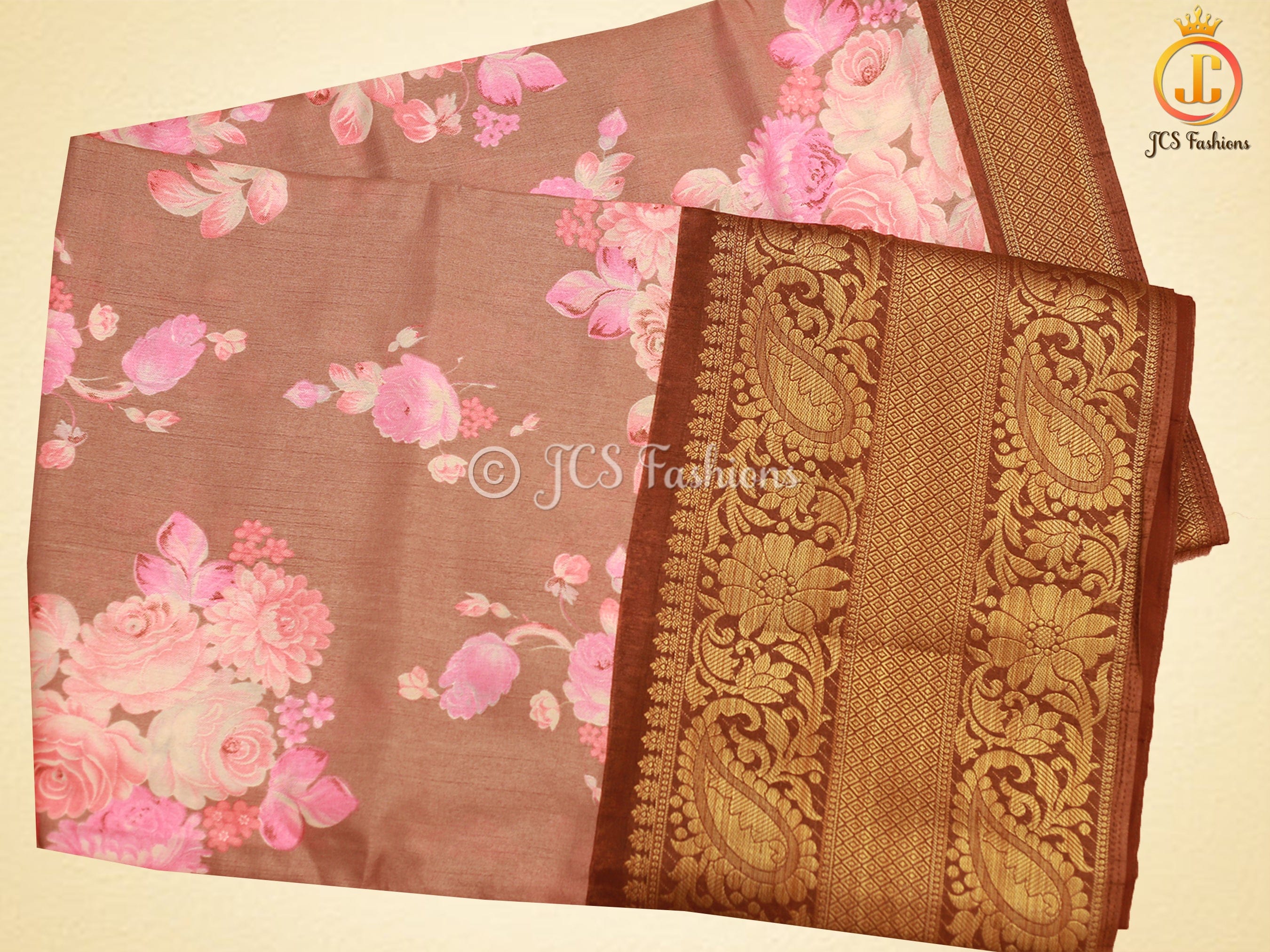 Kanchi Weaving Border Traditional Kalamkari Soft Silk Saree SAREE JCS Fashions