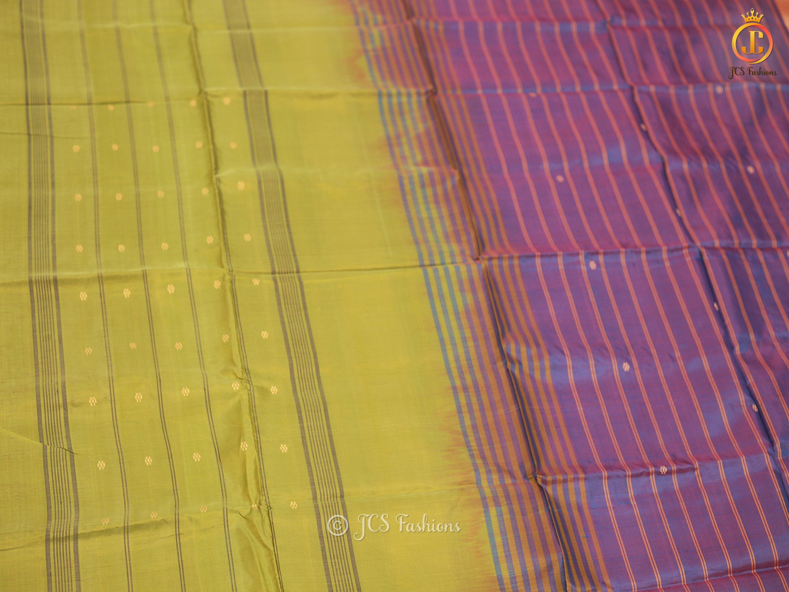 Hand Woven Elegant Traditional Design VAALAI Pattu/Banana Pith Saree