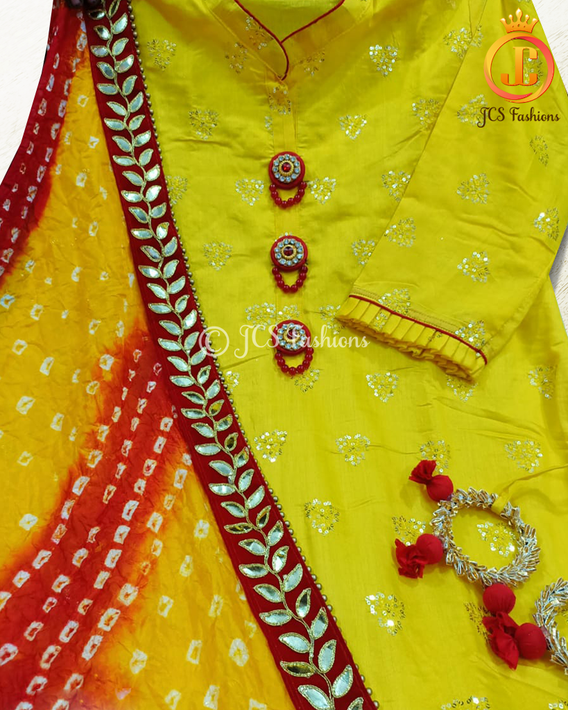 Indian Fashion Kurti, Muslin Silk Fabric Beautiful Butti Ghatchola KURTI JCS Fashions