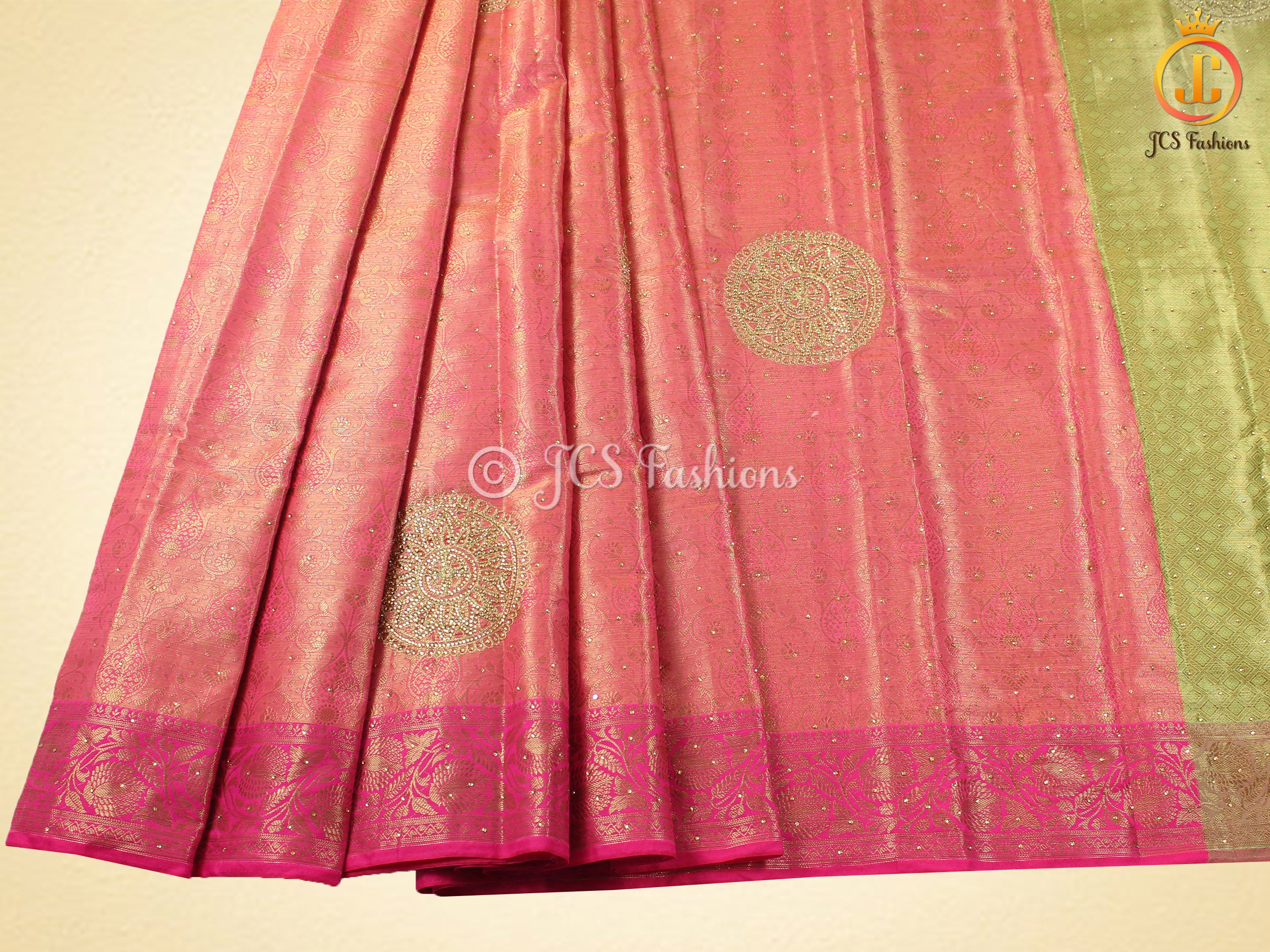 Kora Weaving Muslin Silk Designer Saree