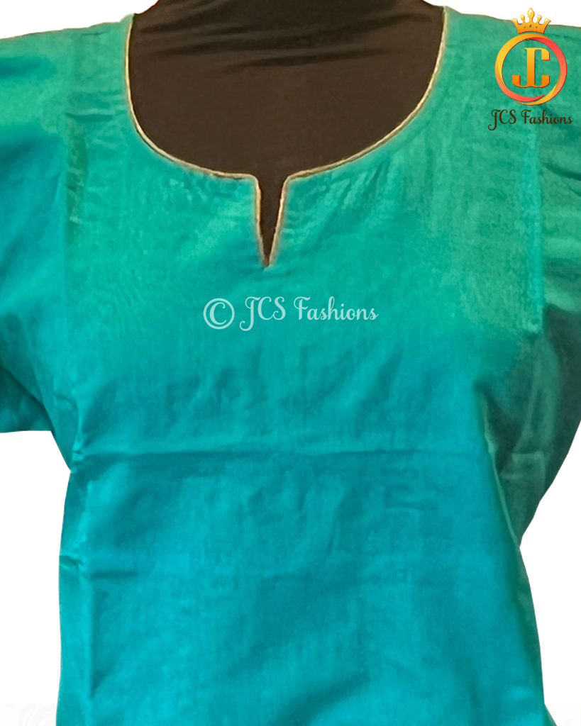 Beautiful Dual tone Silk Cotton Short Kurti KURTI JCS Fashions