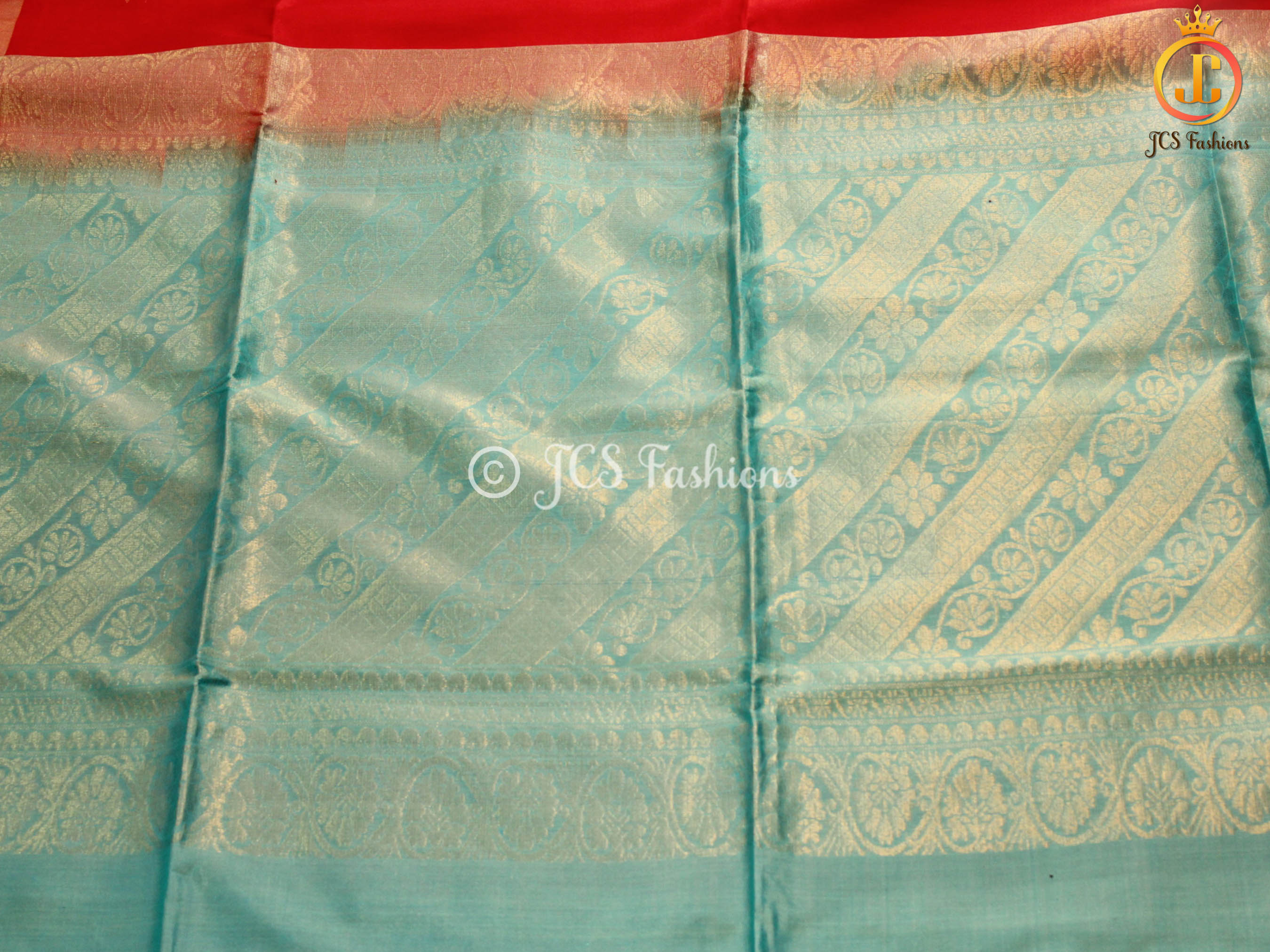 Original kanchipuram handloom Saree with Maggam work blouse