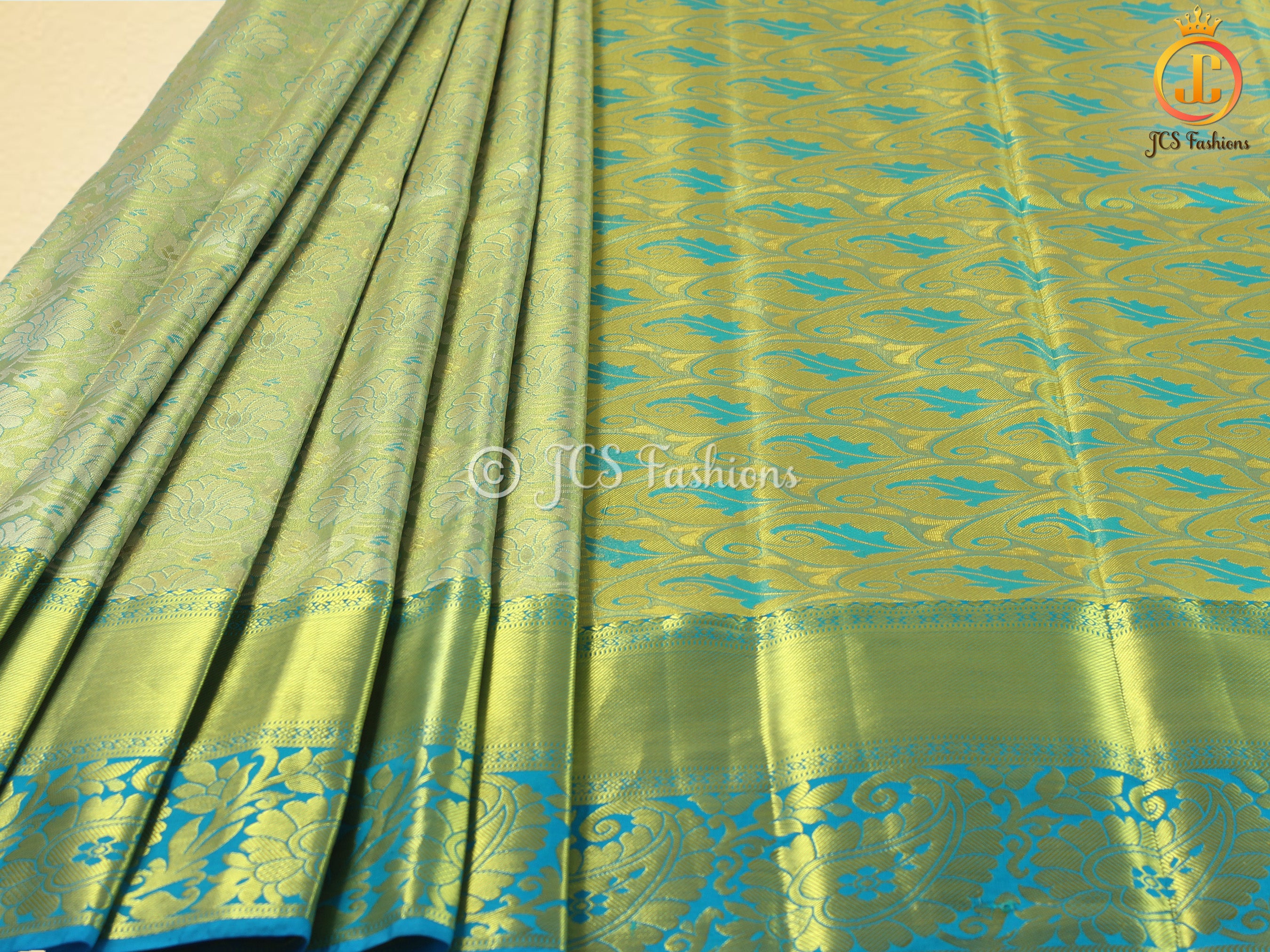 Semi silk, Kanchi pattu saree With Blouse. Traditional Indian Saree For Women