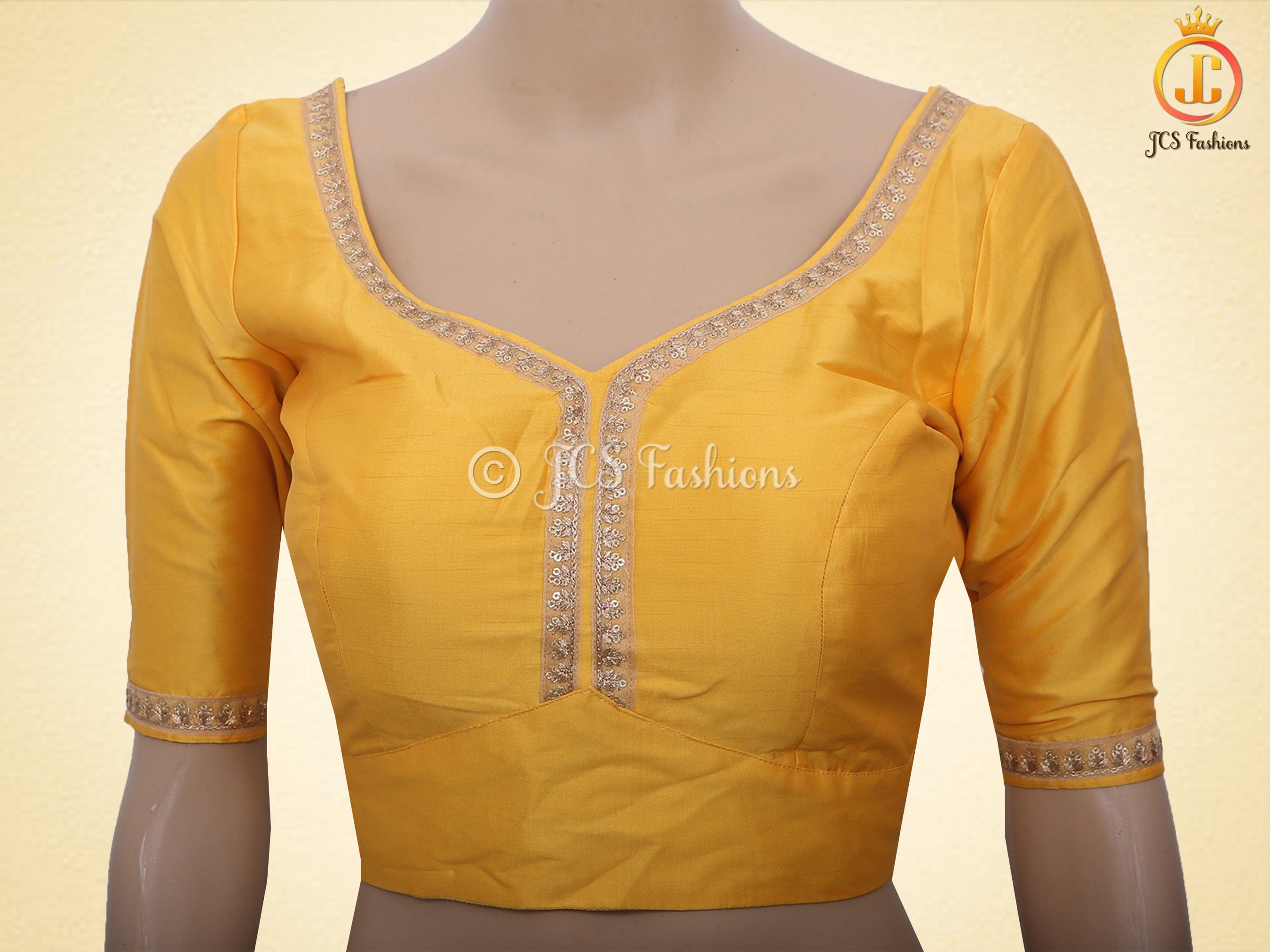 Sabyasashi Cut Ready-Made Blouse for Lehenga and Saree Blouse JCS Fashions