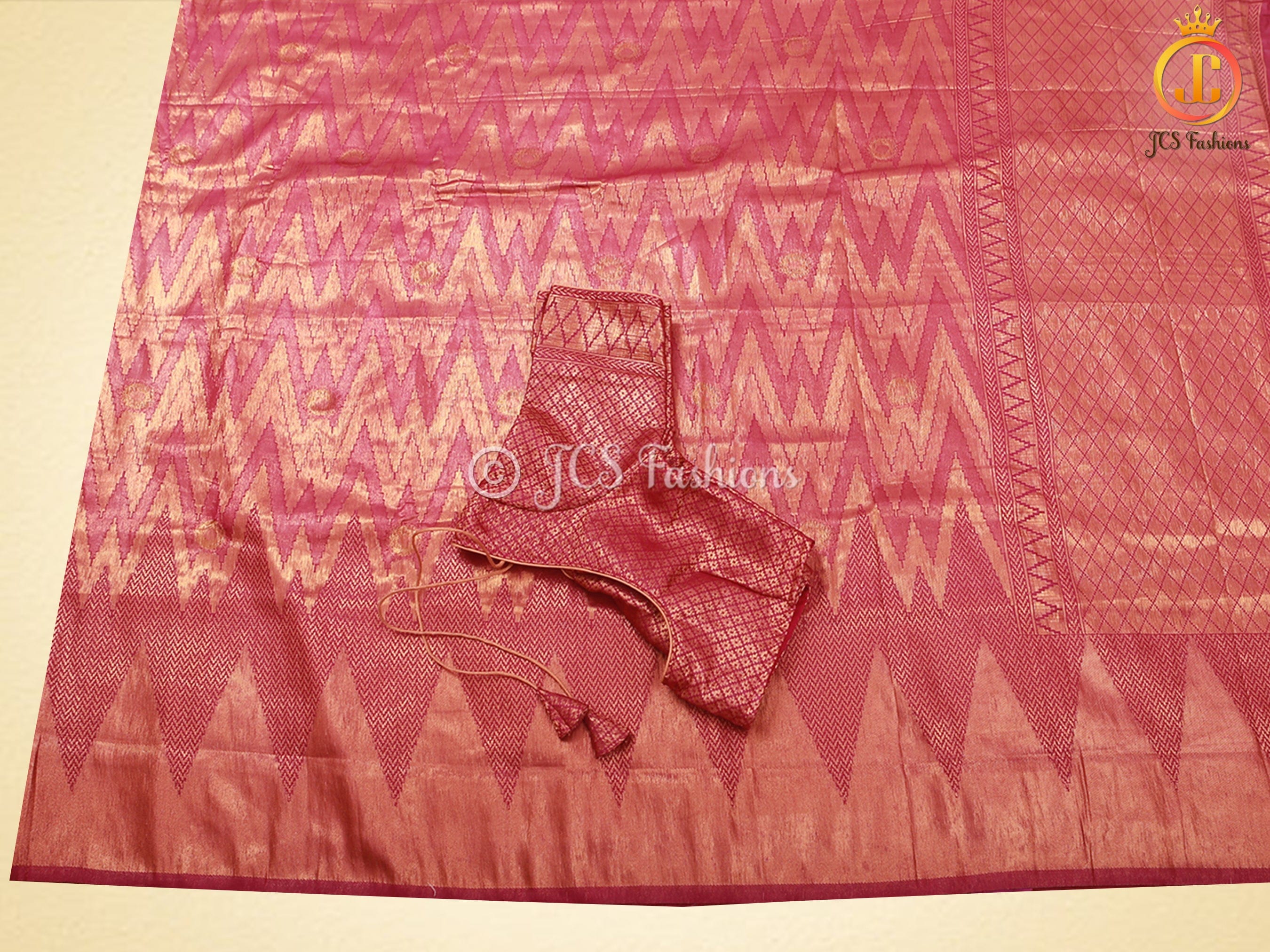 Wine Color Soft Semi-Silk Saree With stitched Blouse