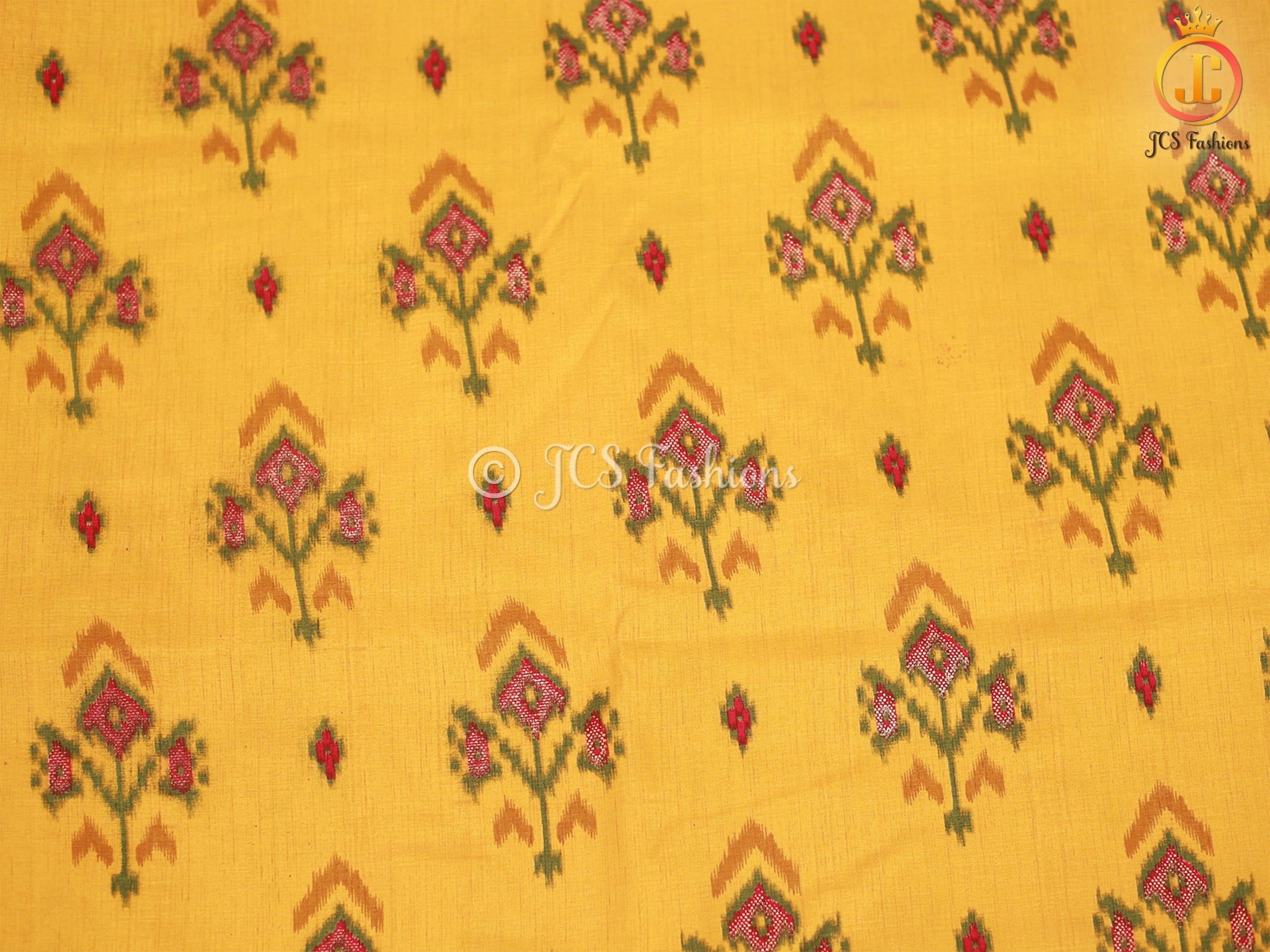 Patola Design Border Banarasi Munga Silk Saree With Blouse SAREE JCS Fashions