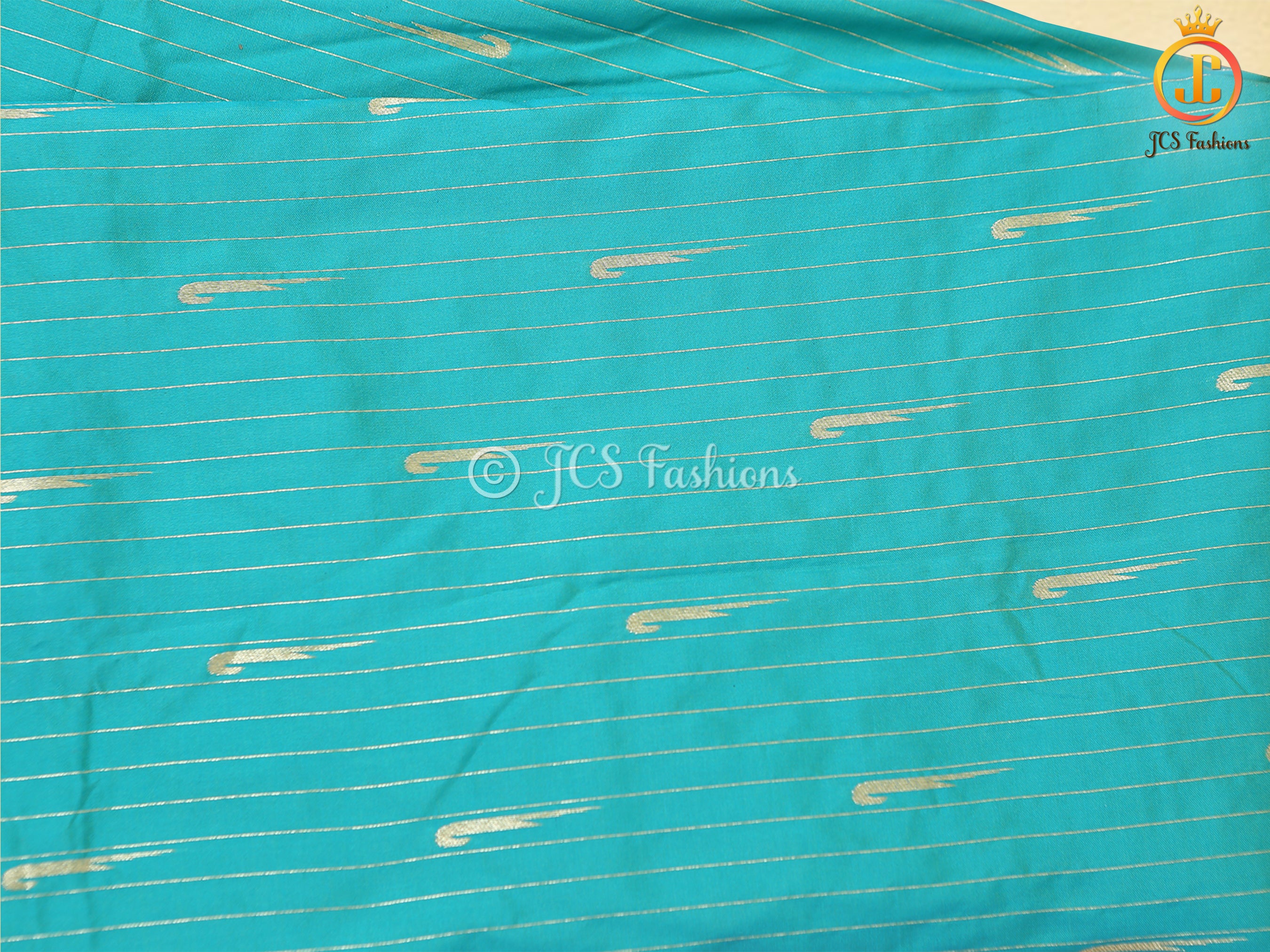 Pure Handloom Moonga Silk Gadwal Pattern Saree With Blouse SAREE JCS Fashions