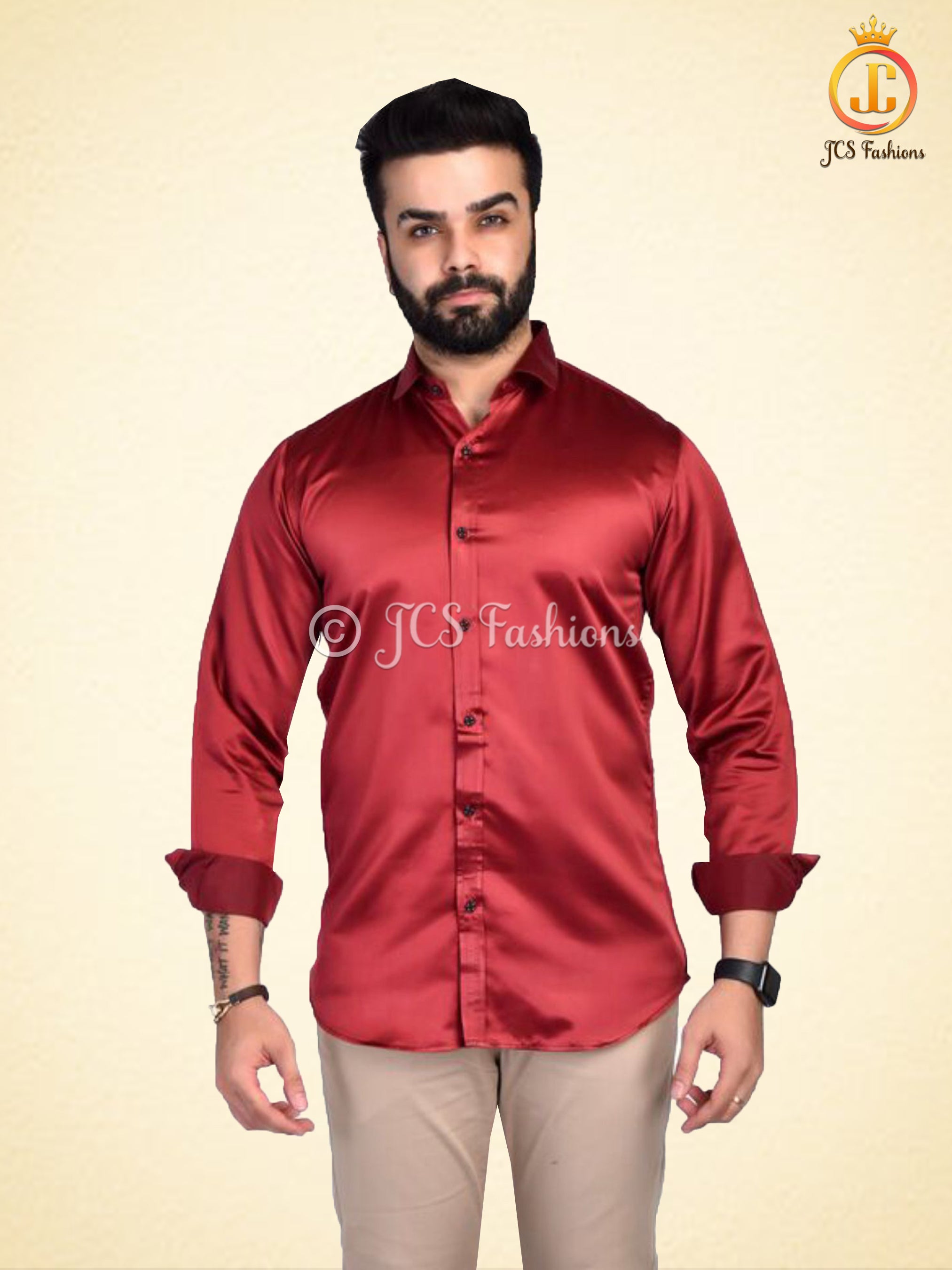 Men's Silk Shirt, Veshti Shirt, Indian Traditional Shirt. MEN JCS Fashions