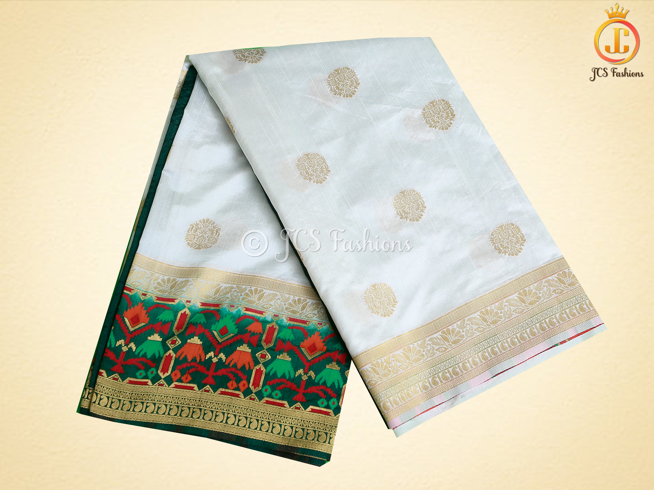 Banarasi Katan Full Weaved Saree With Fully stitched Blouse SAREE JCS Fashions