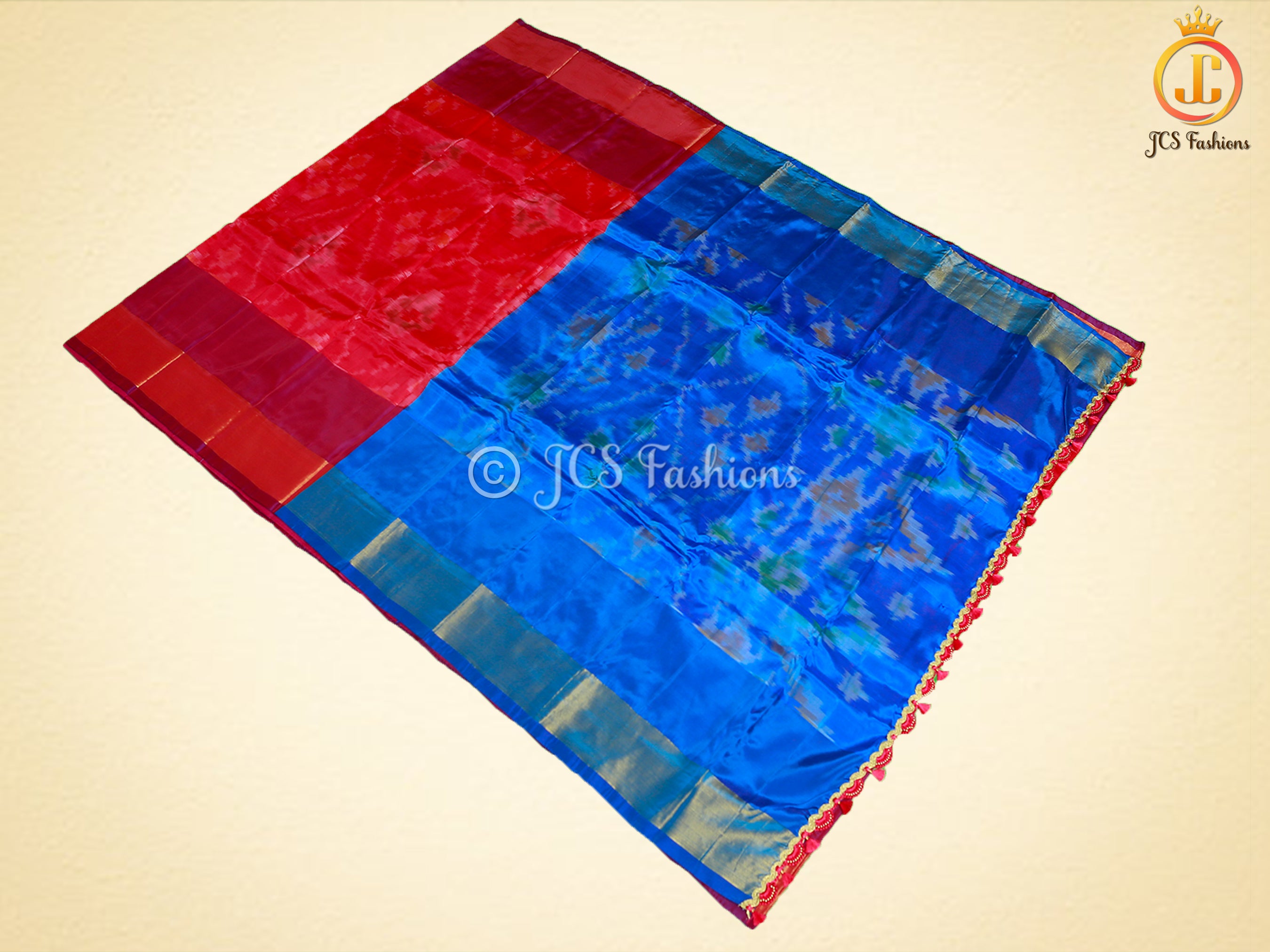 Beautiful Pochampalli Ikkat Design Soft Silk Pattu Saree With Blouse