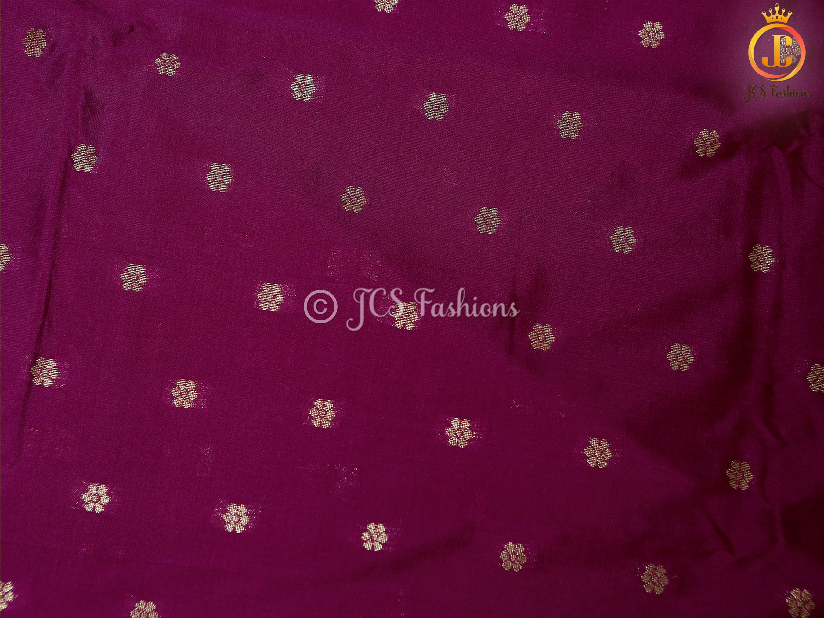 Beautiful Soft Banarasi Silk Saree With A Fully Stitched Blouse SAREE JCS Fashions