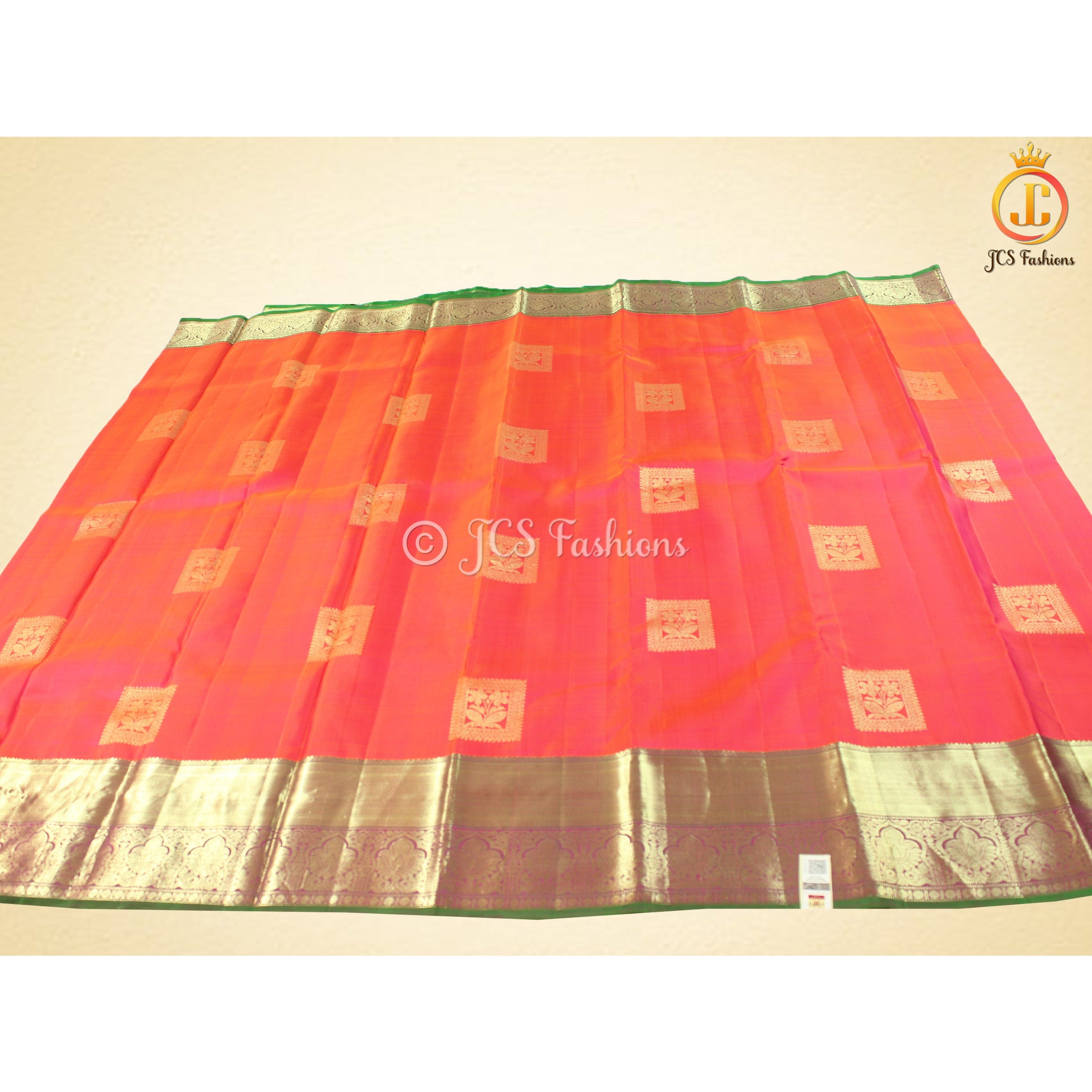 Pure Kanchipuram Handloom Silk Saree With Fully Stitched Blouse