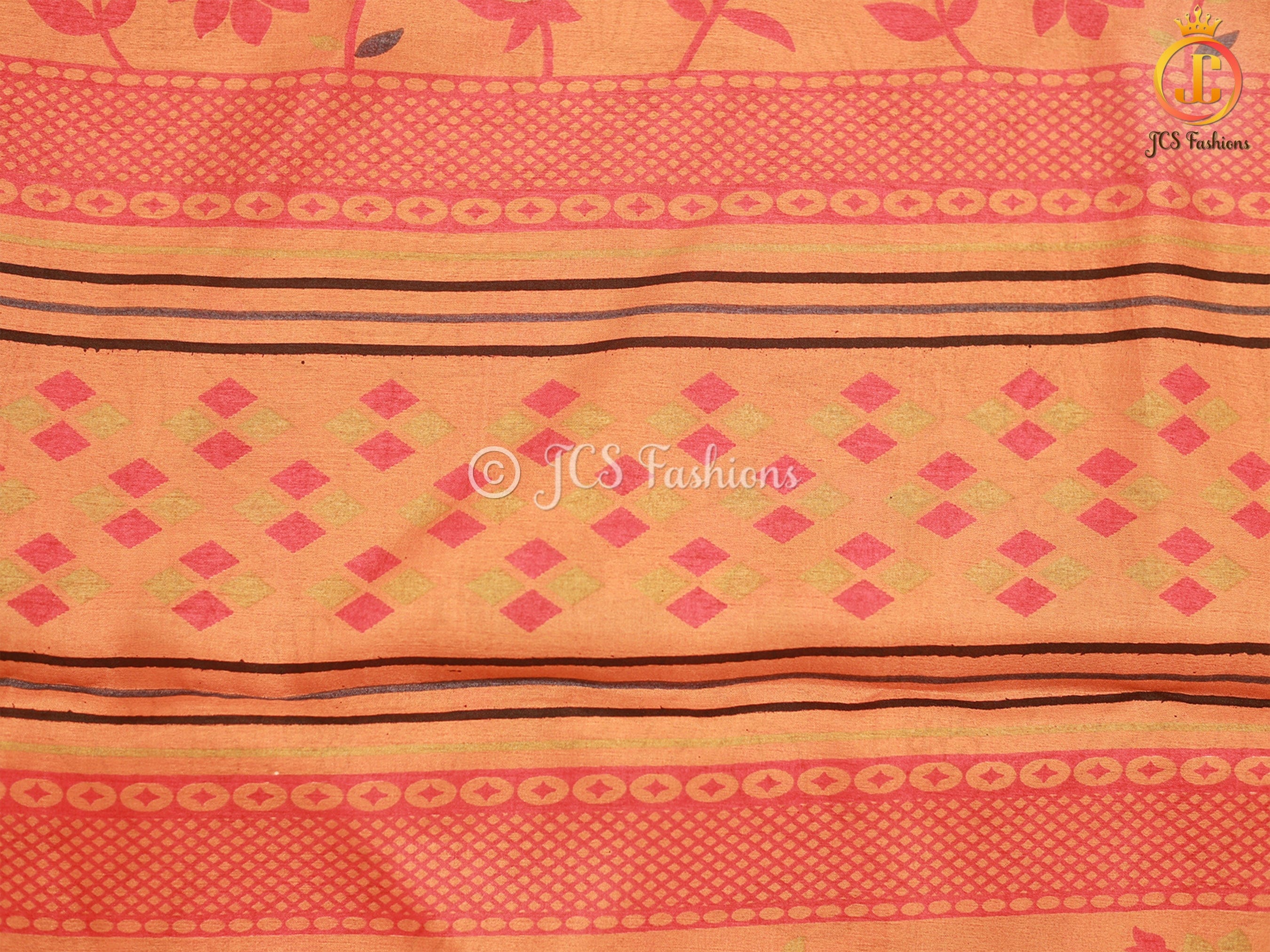 Kalamkari Soft Silk Allover Kalamkari Design Saree With Blouse SAREE JCS Fashions