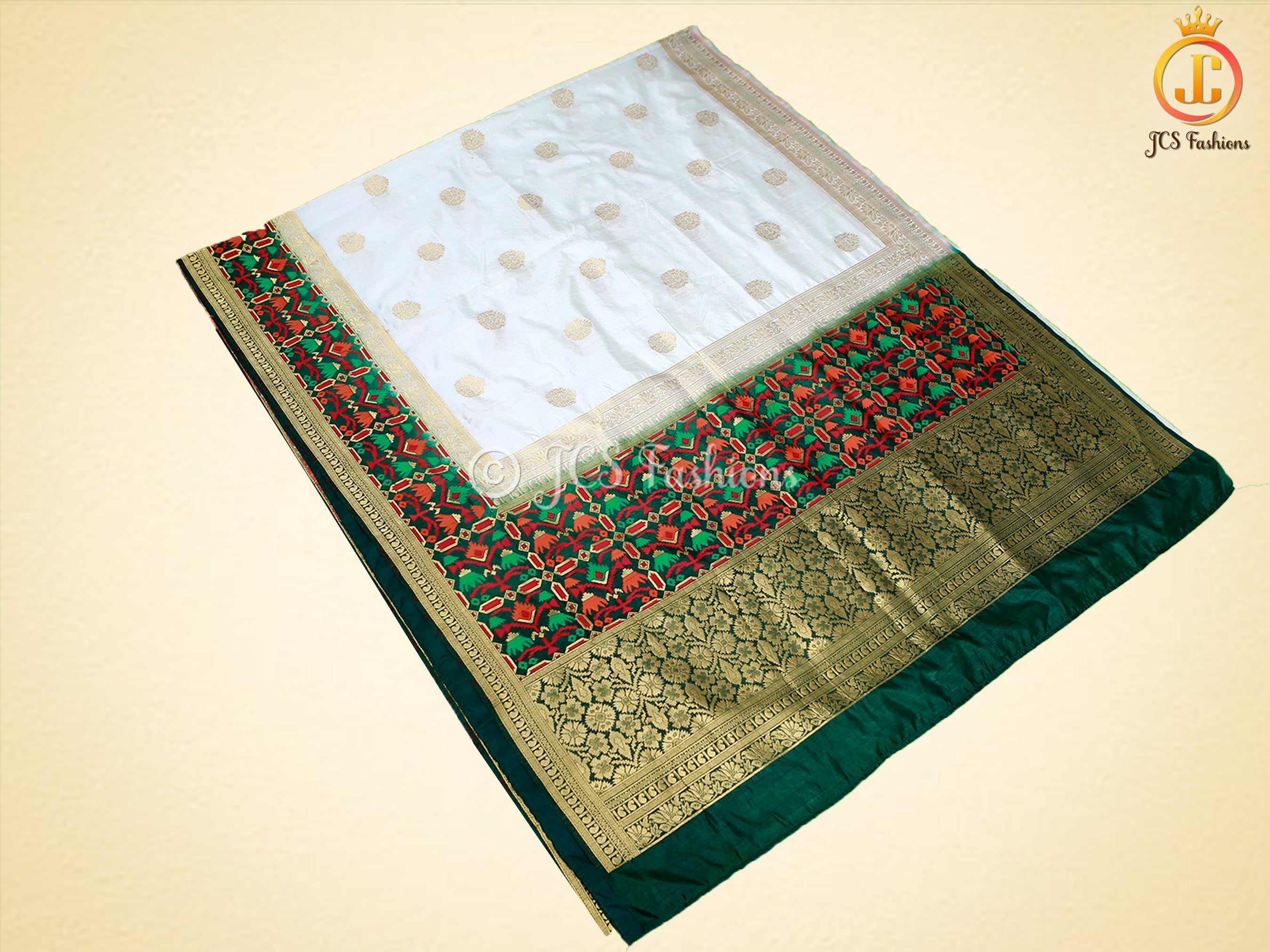 Banarasi Katan Full Weaved Saree With Fully stitched Blouse SAREE JCS Fashions