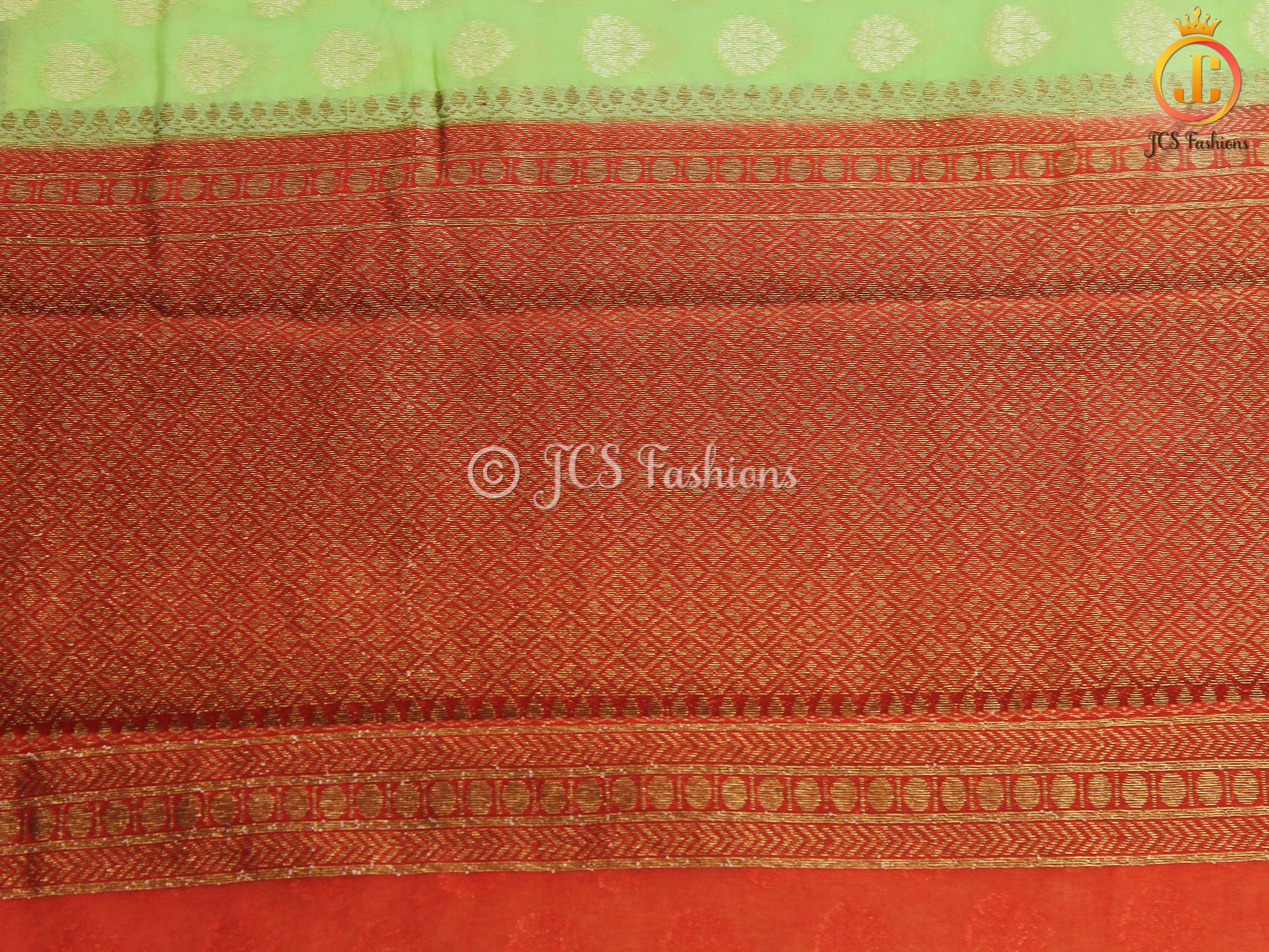 Banarasi Silk Saree and Stitched Blouse SAREE JCS Fashions