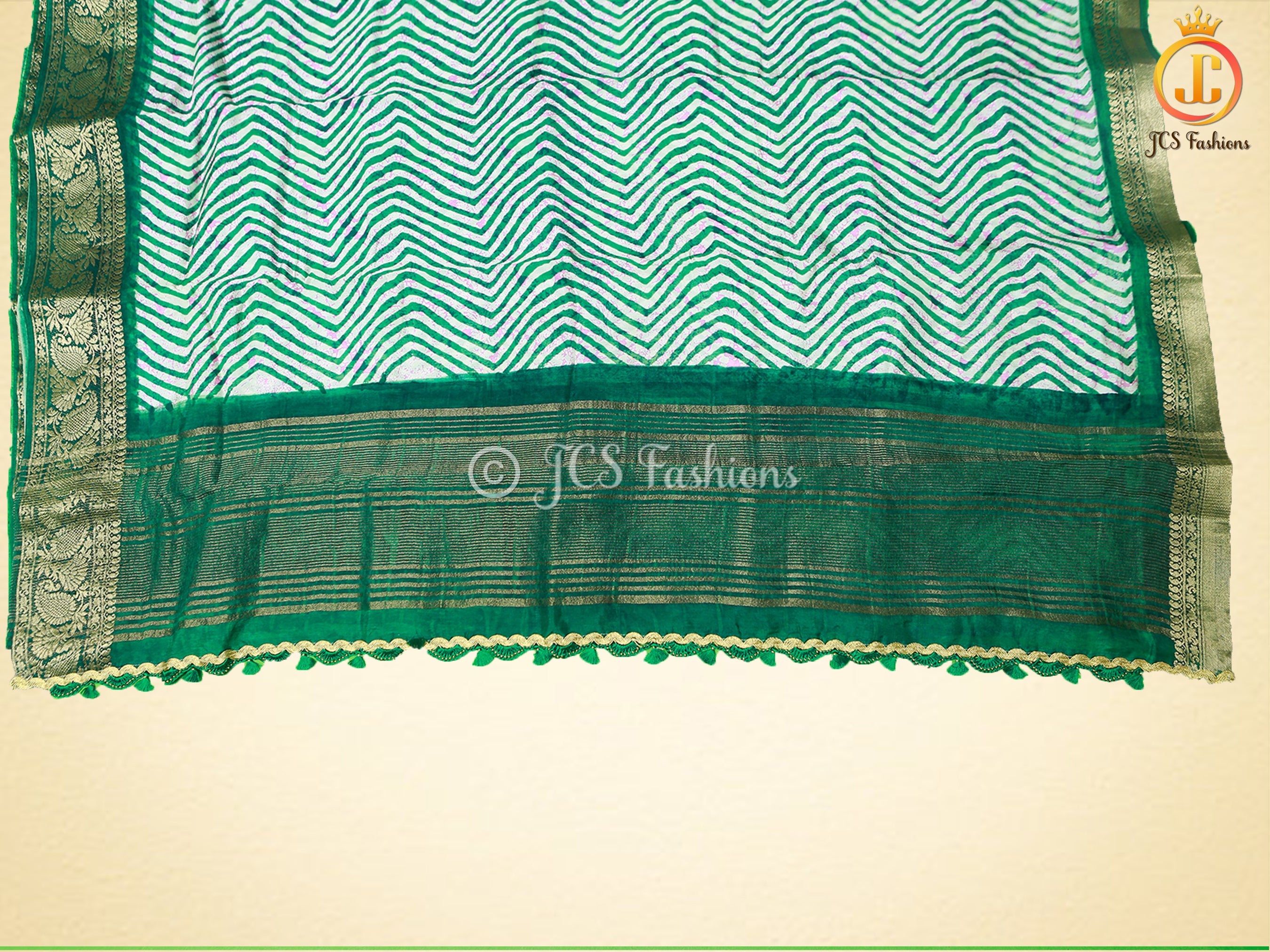 Leheriya Bathik Prints, Munga Silk Saree, Bold Colour, Fully Stitched blouse