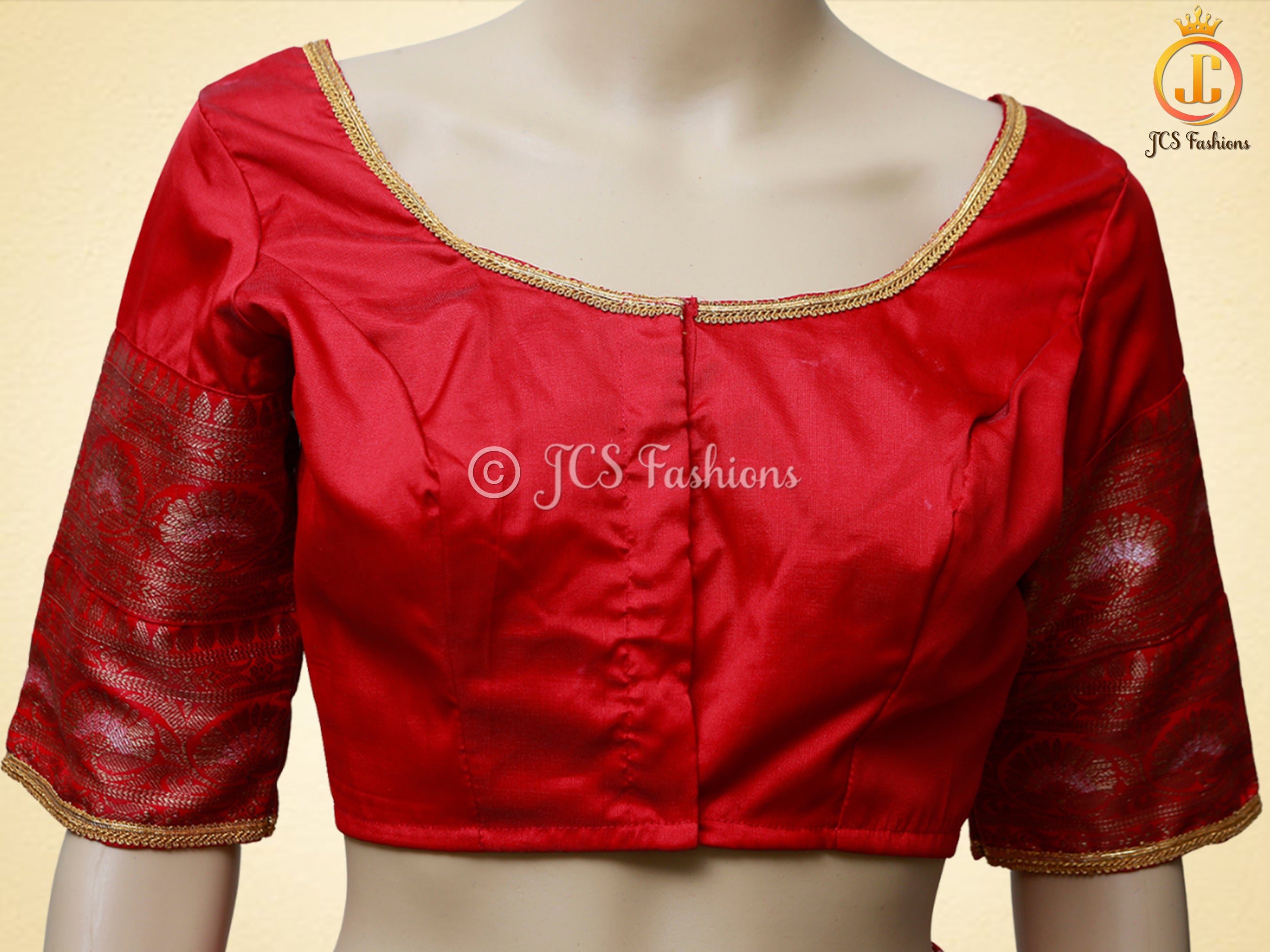 Beautiful Soft Banarasi Silk Saree With A Fully Stitched Blouse SAREE JCS Fashions