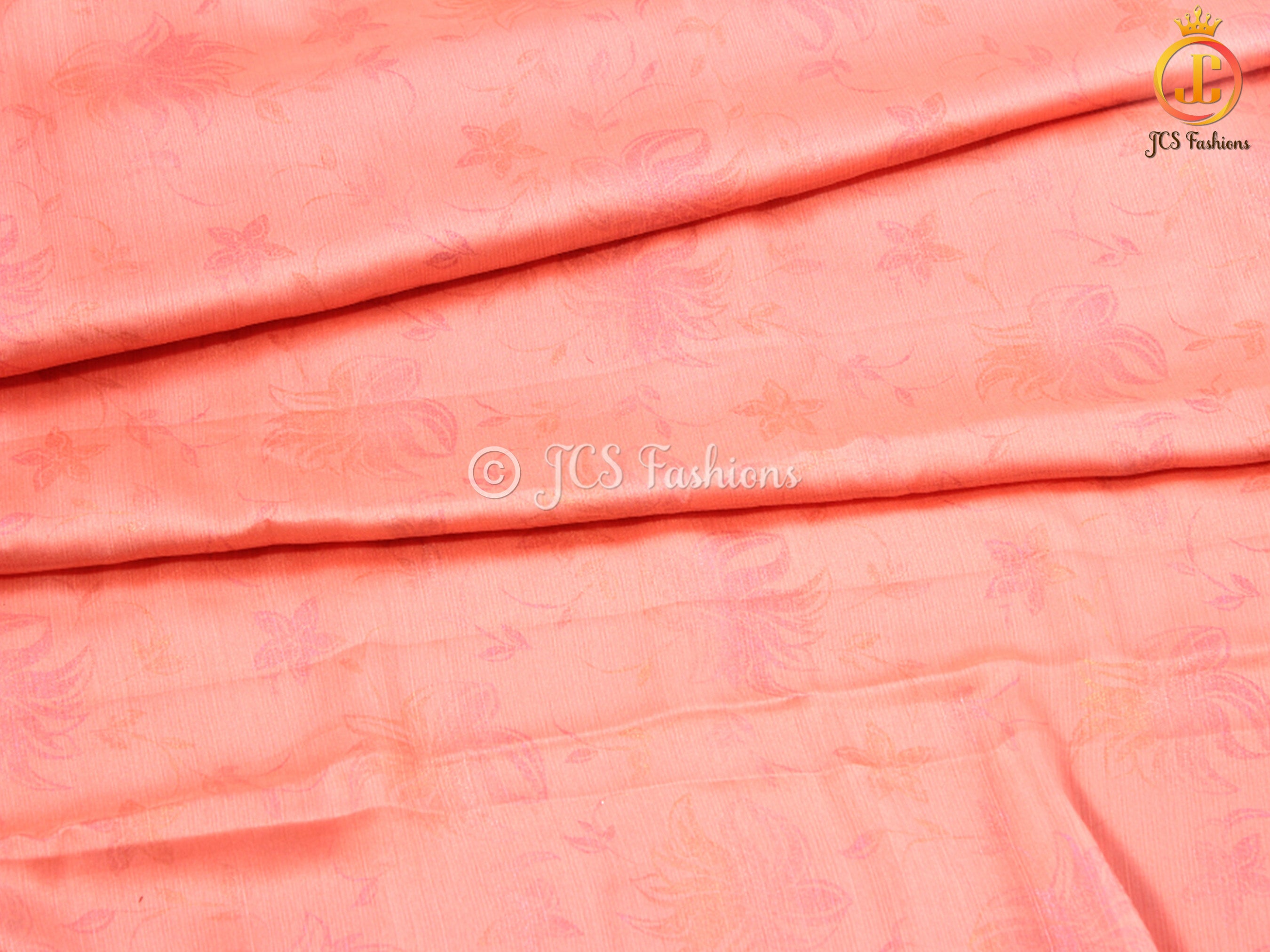 Chiffon Saree, Light weight, Saree with Stitched blouse, Flowy Saree. SAREE JCS Fashions