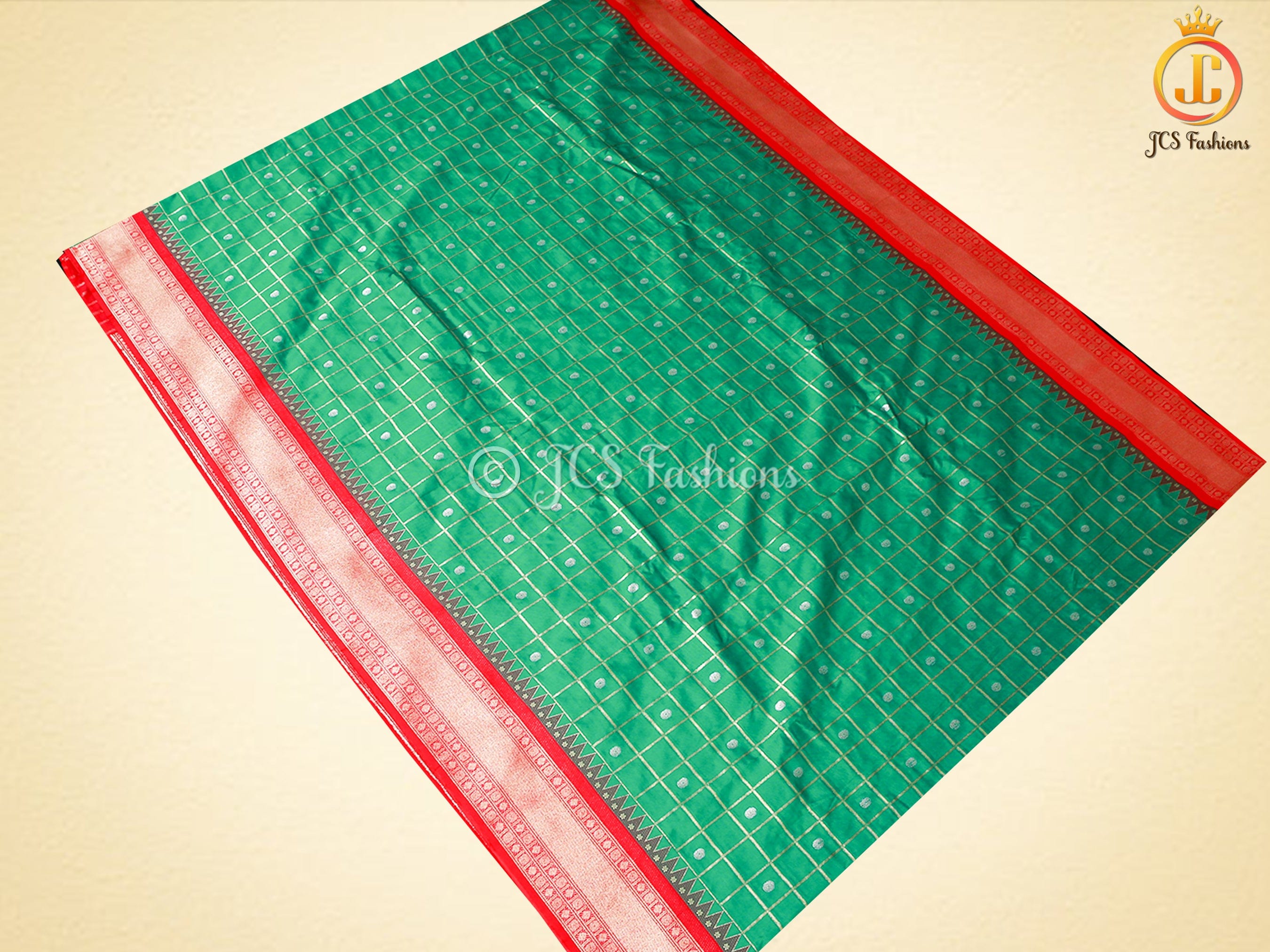 Moonga Silk Gadwal Pattern Saree With Fully Stitched Blouse SAREE JCS Fashions