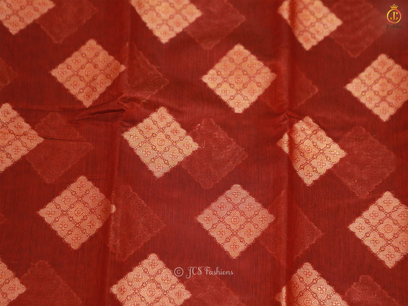 Elegant Soft Silk Cotton Saree With Brocade Blouse