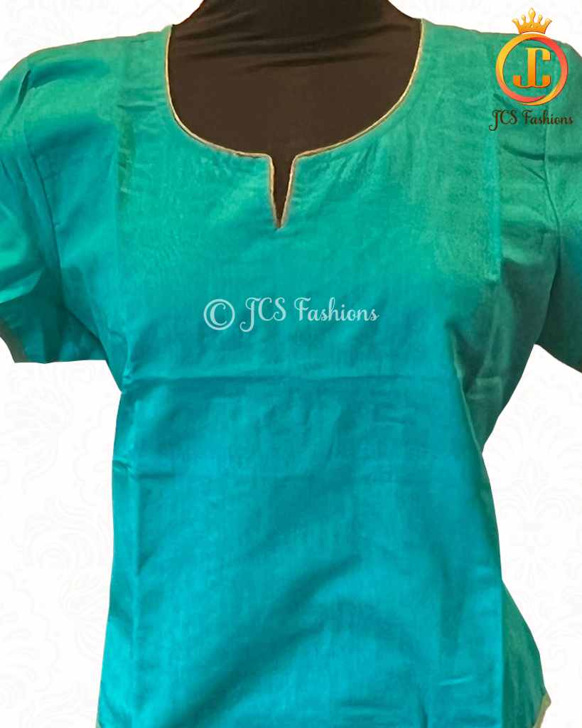 Beautiful Dual tone Silk Cotton Short Kurti KURTI JCS Fashions