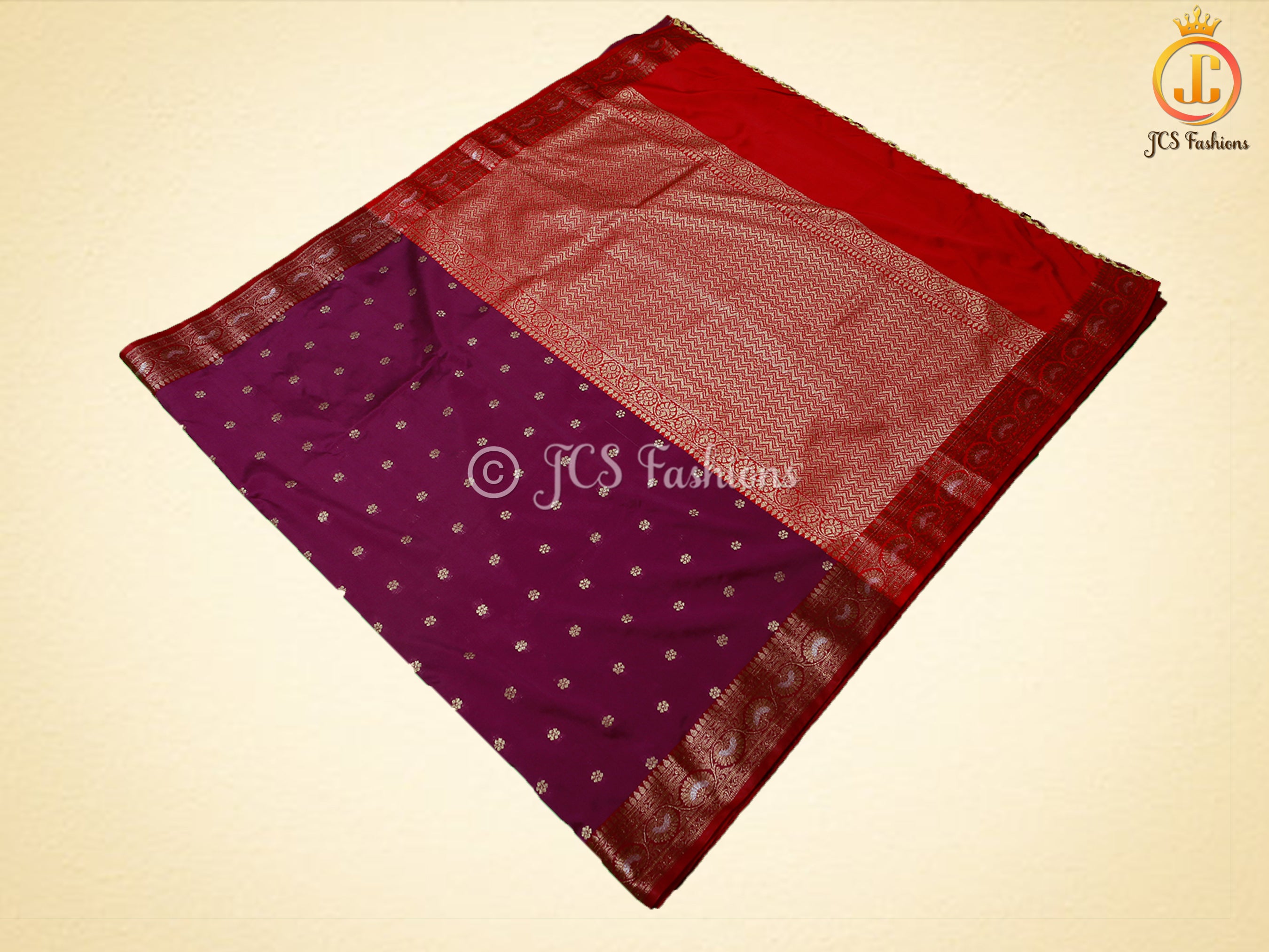 Beautiful Soft Banarasi Silk Saree With A Fully Stitched Blouse