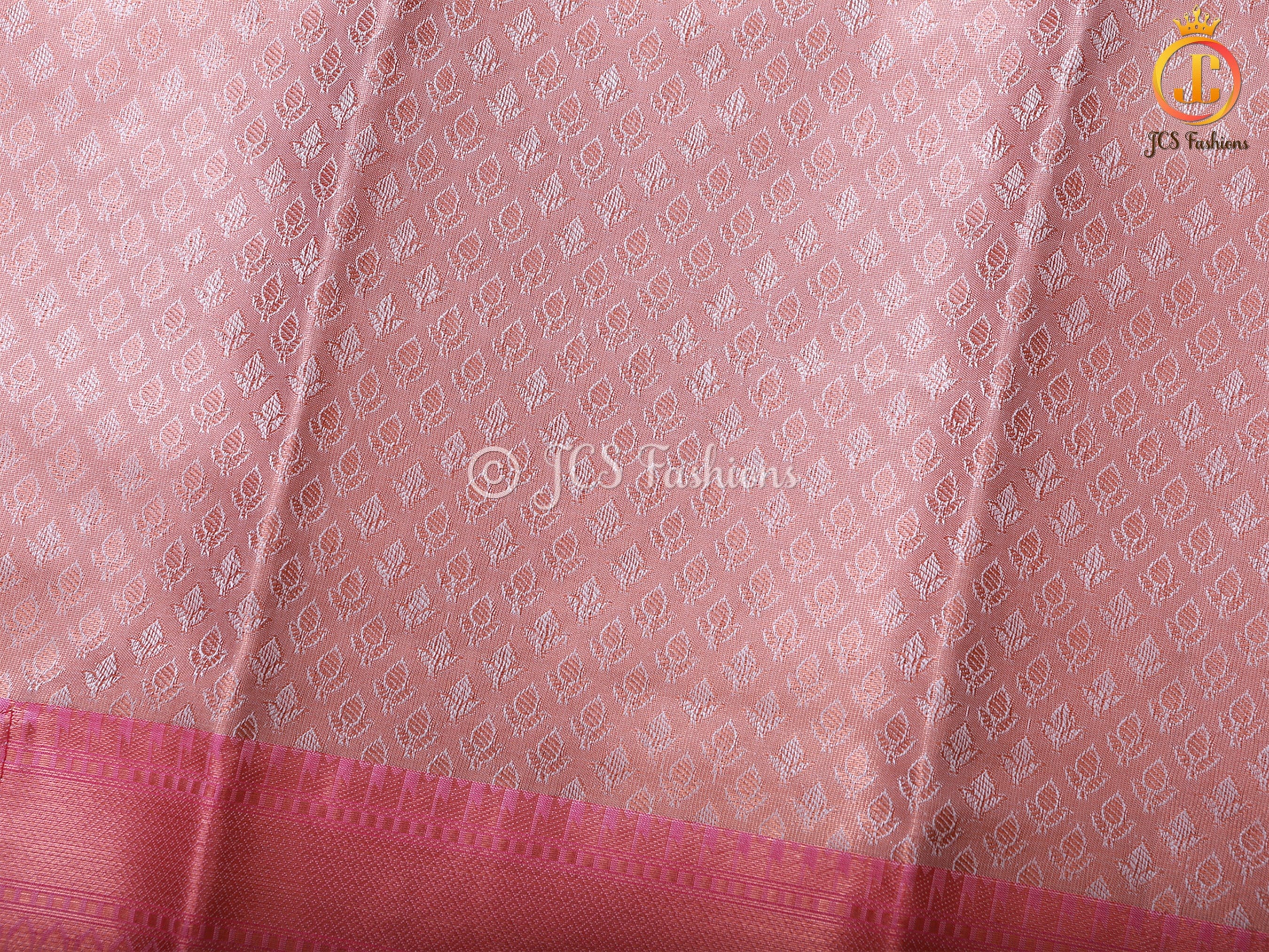 Leaf Butta Design Soft Silk Saree With A Beautiful Blouse