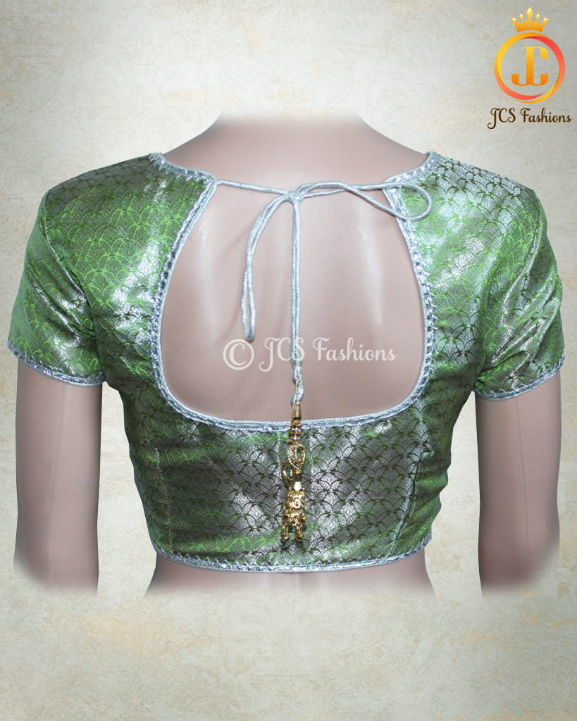 Readymade Banarasi Brocade Saree Blouse Blouse JCS Fashions