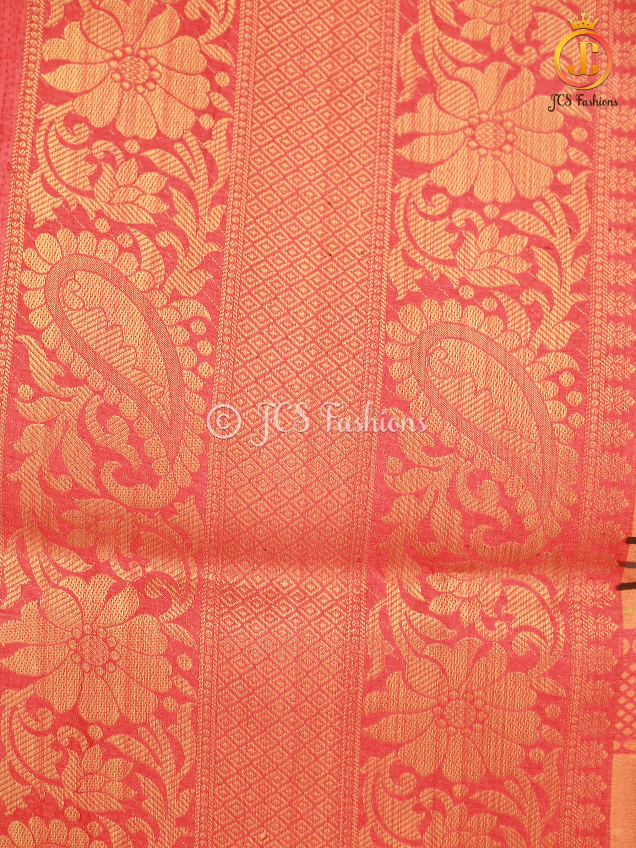 Kalamkari Soft Silk Allover Kalamkari Design Saree With Blouse SAREE JCS Fashions