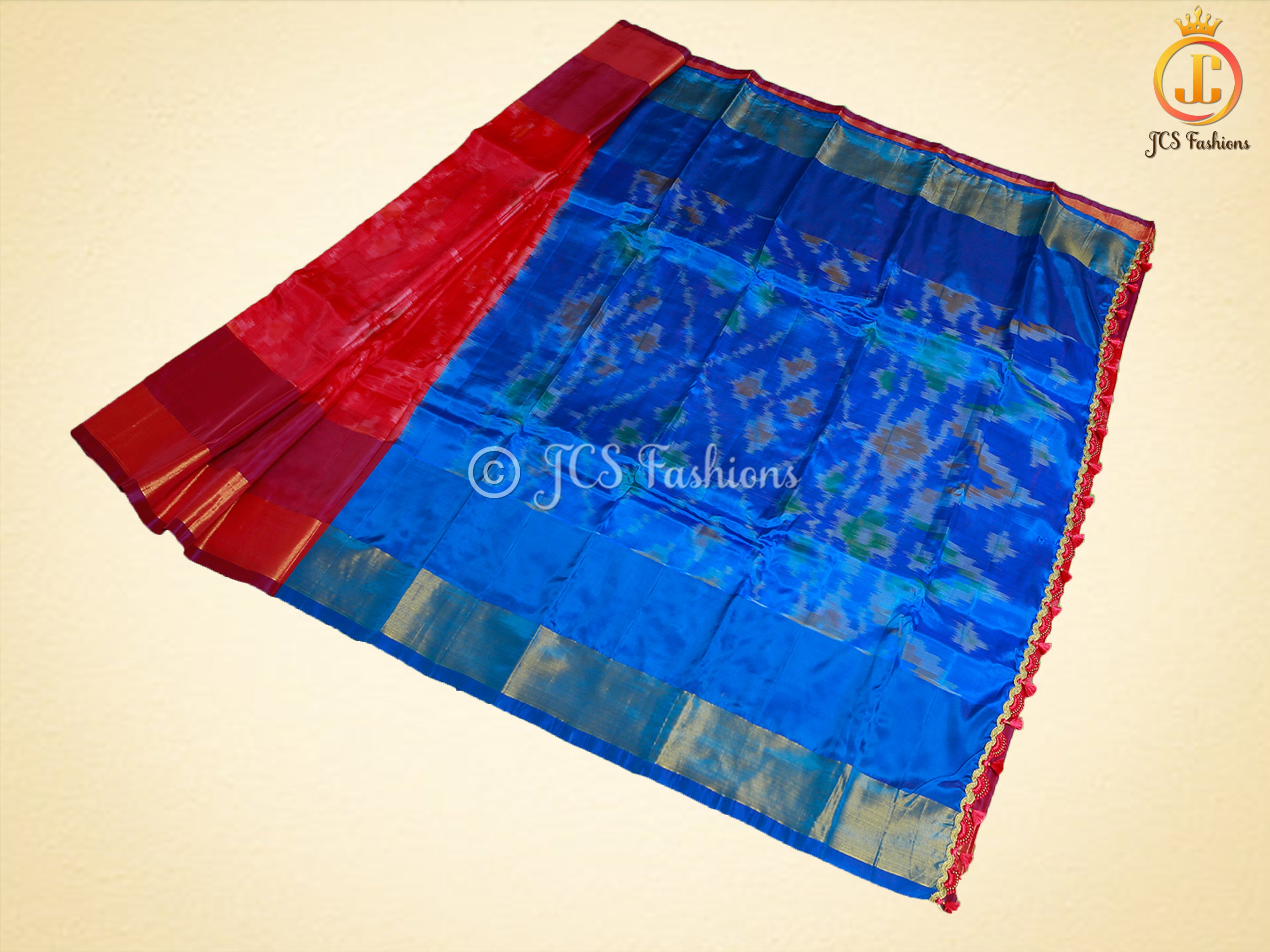 Beautiful Pochampalli Ikkat Design Soft Silk Pattu Saree With Blouse