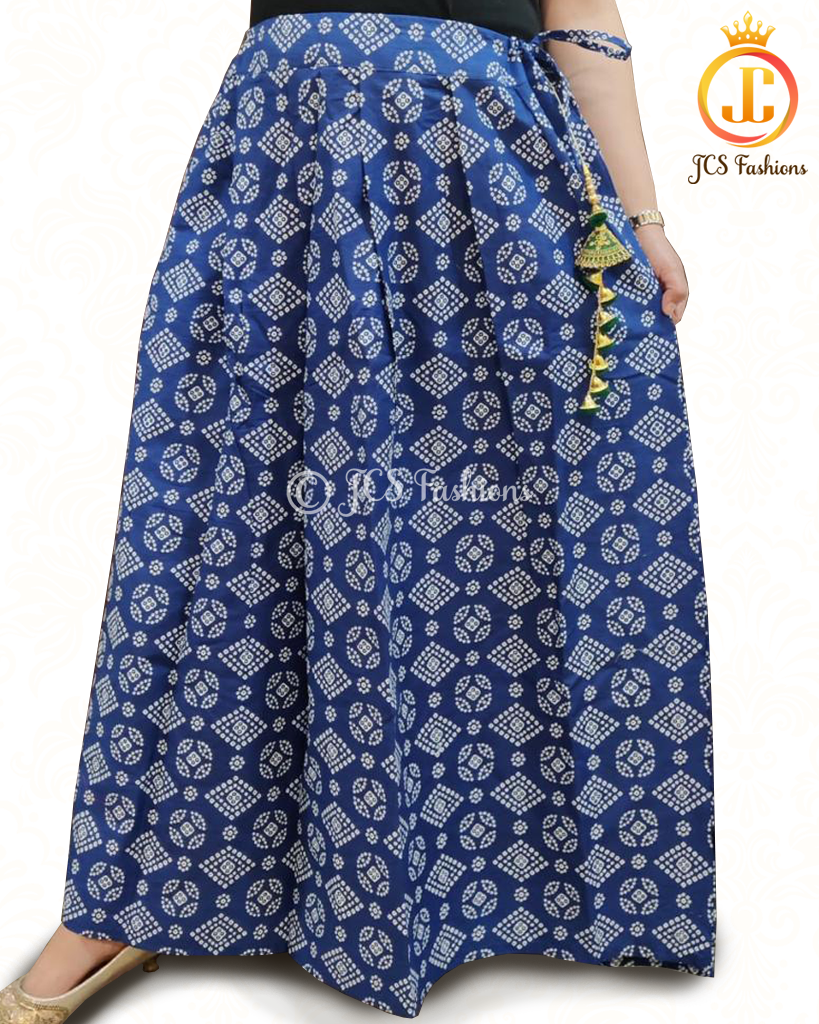 Artistic Elegance Kalamkari and Ajrakh Prints Skirts Lehenga