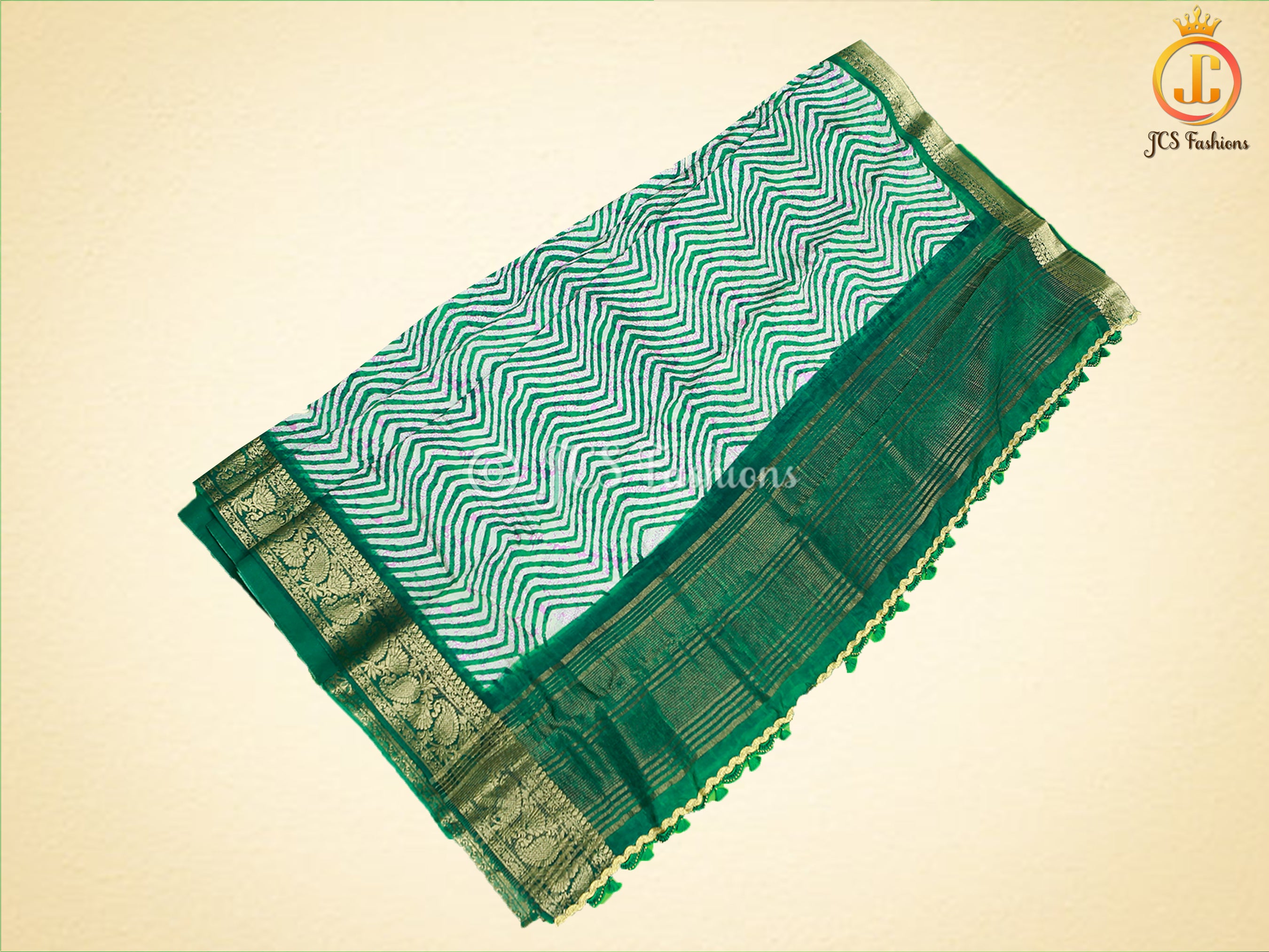 Leheriya Bathik Prints, Munga Silk Saree, Bold Colour, Fully Stitched blouse